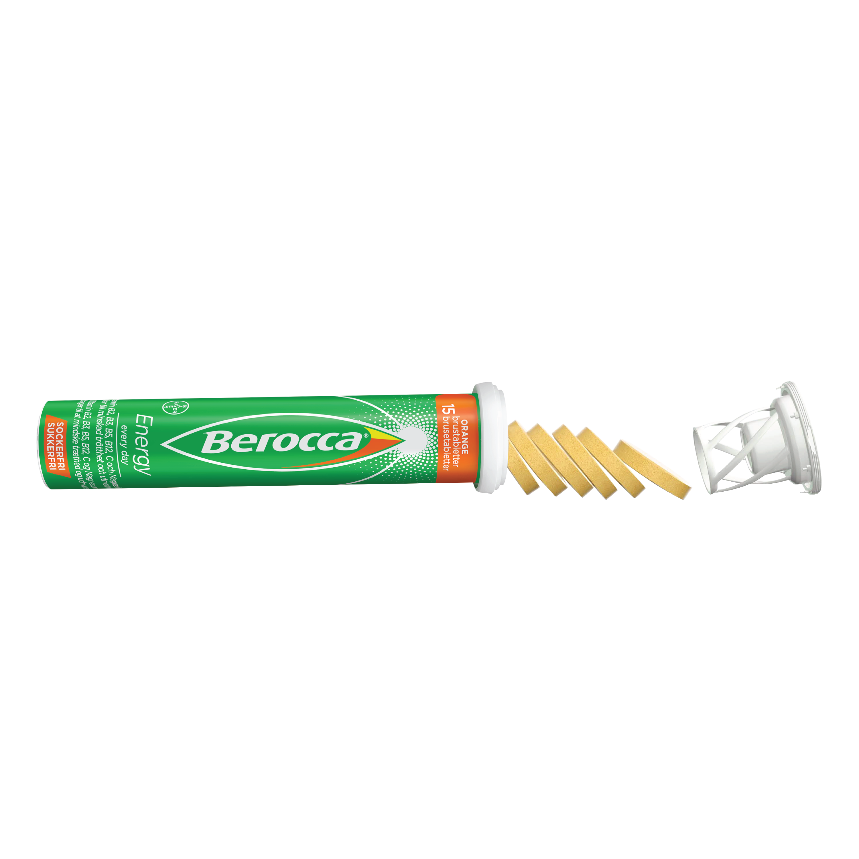 Berocca Energy brusetabletter, 15 stk.