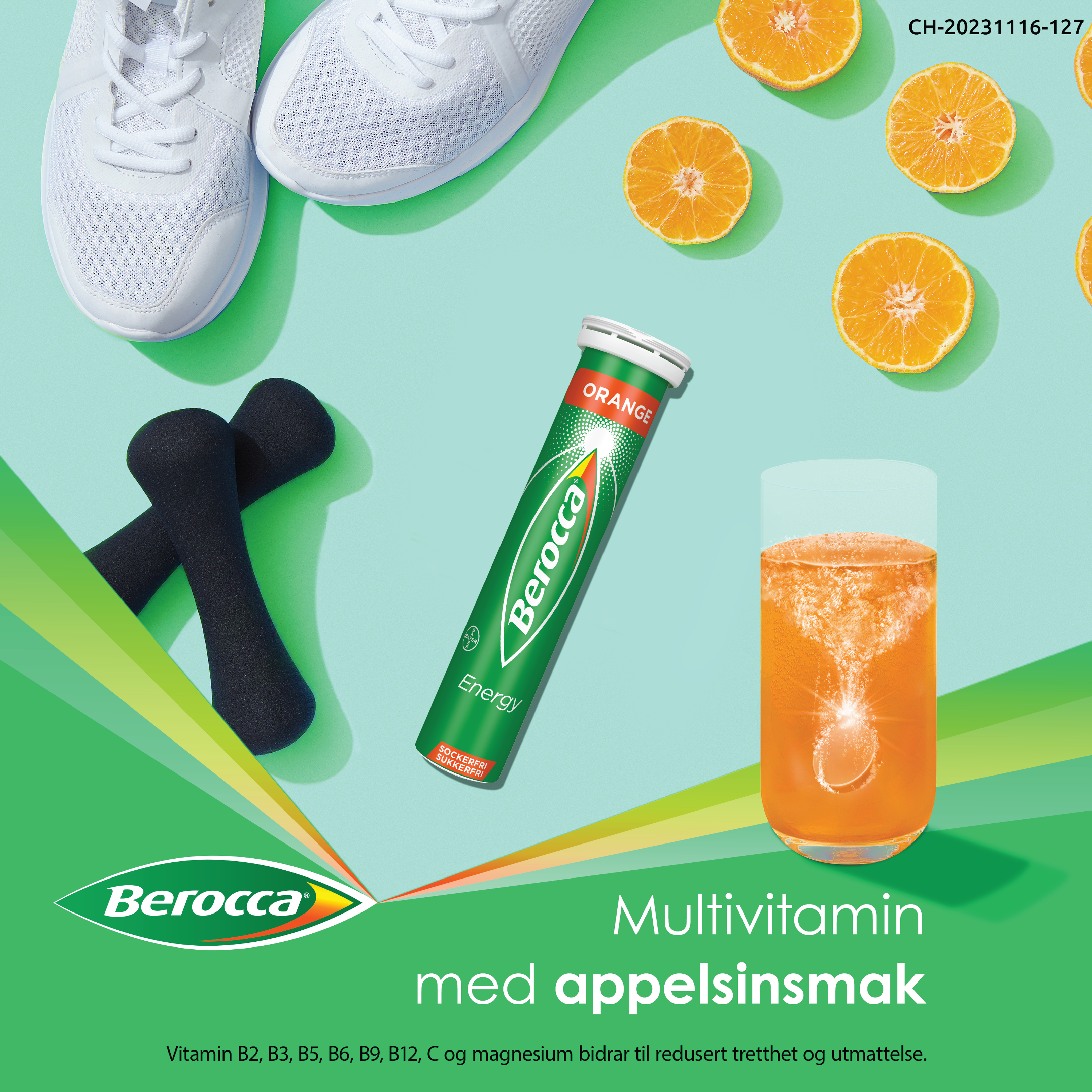 Berocca Energy brusetabletter, 15 stk.