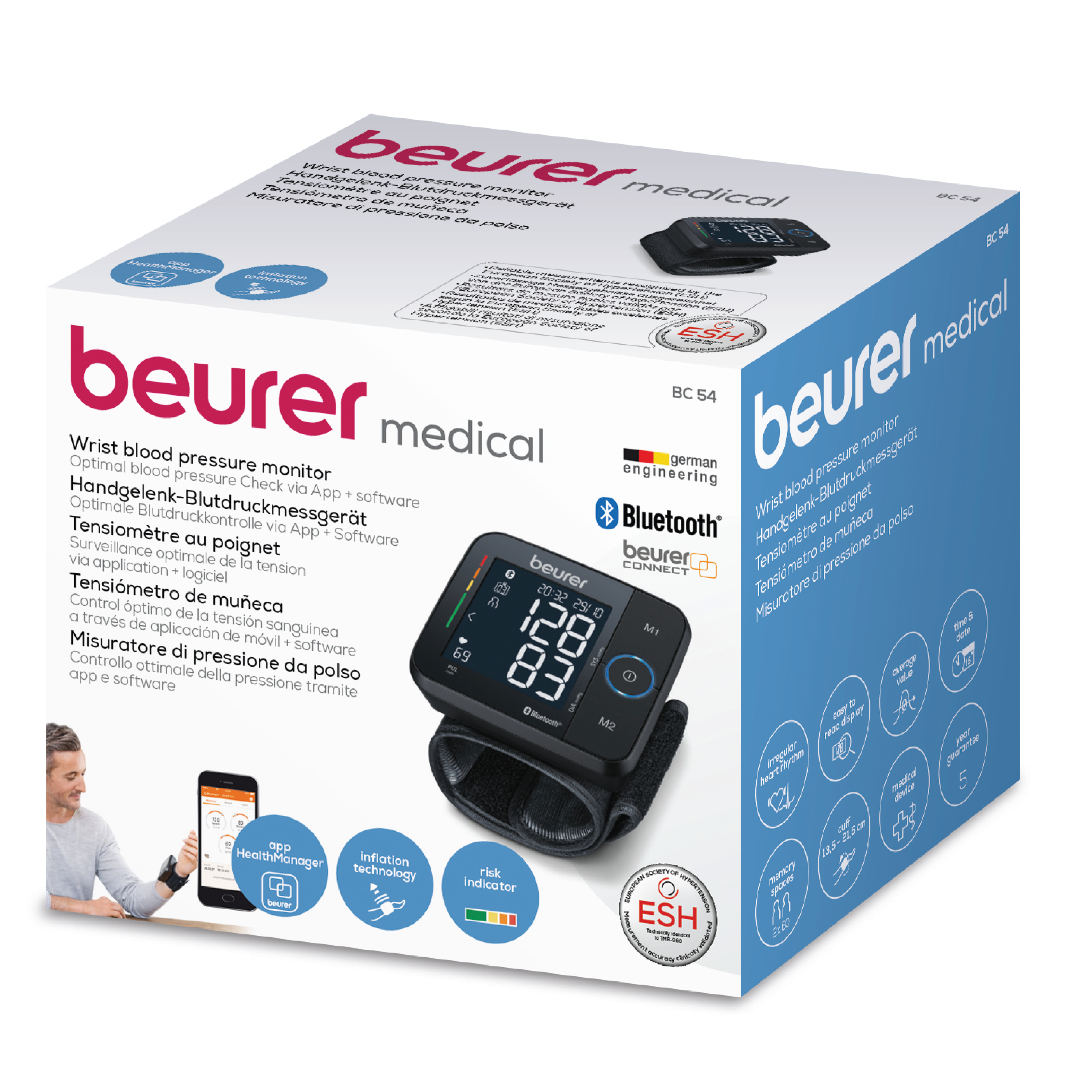 Beurer BC 54 Blodtrykksmåler, 1 stk.