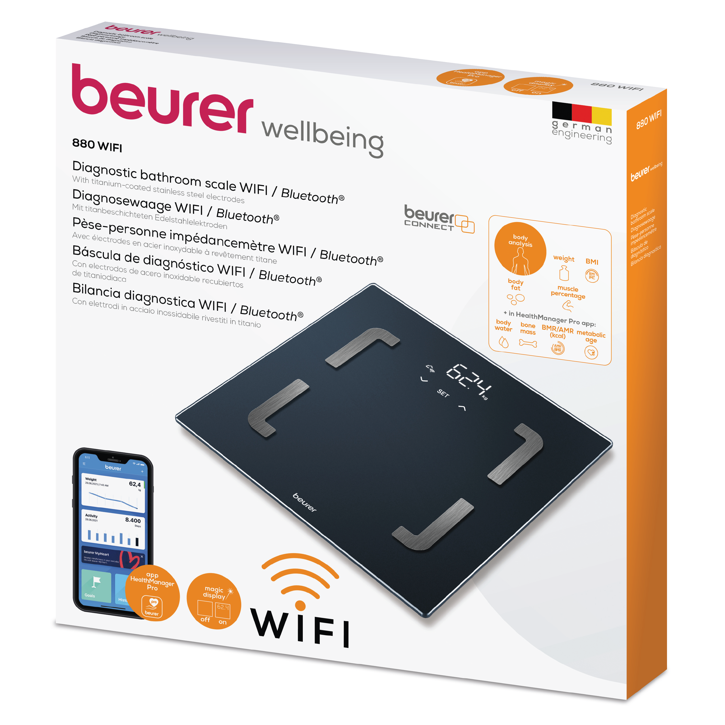 Beurer BF 880 Smart Baderomsvekt, 1 stk.