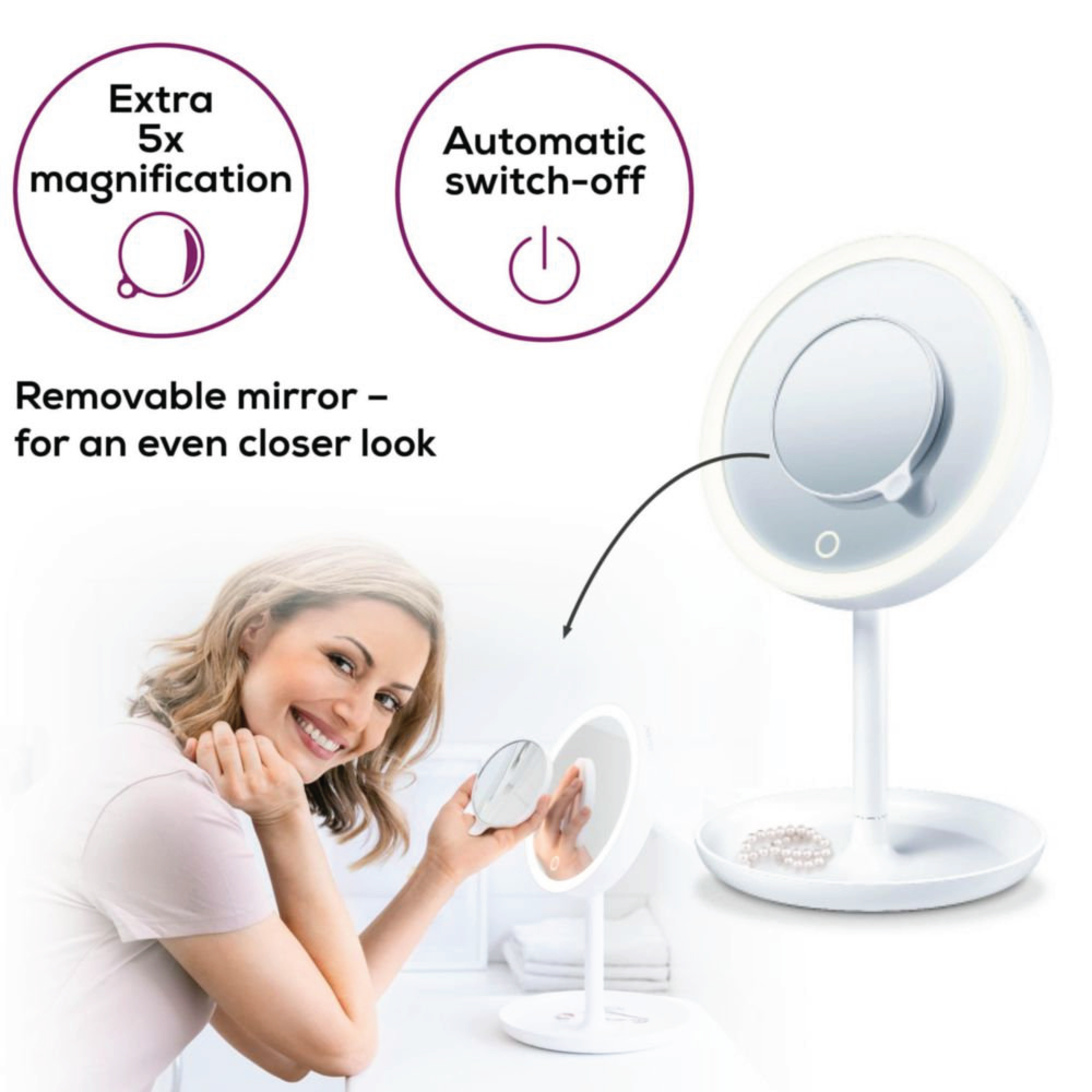 Beurer BS 45 Sminkespeil, 1 stk.