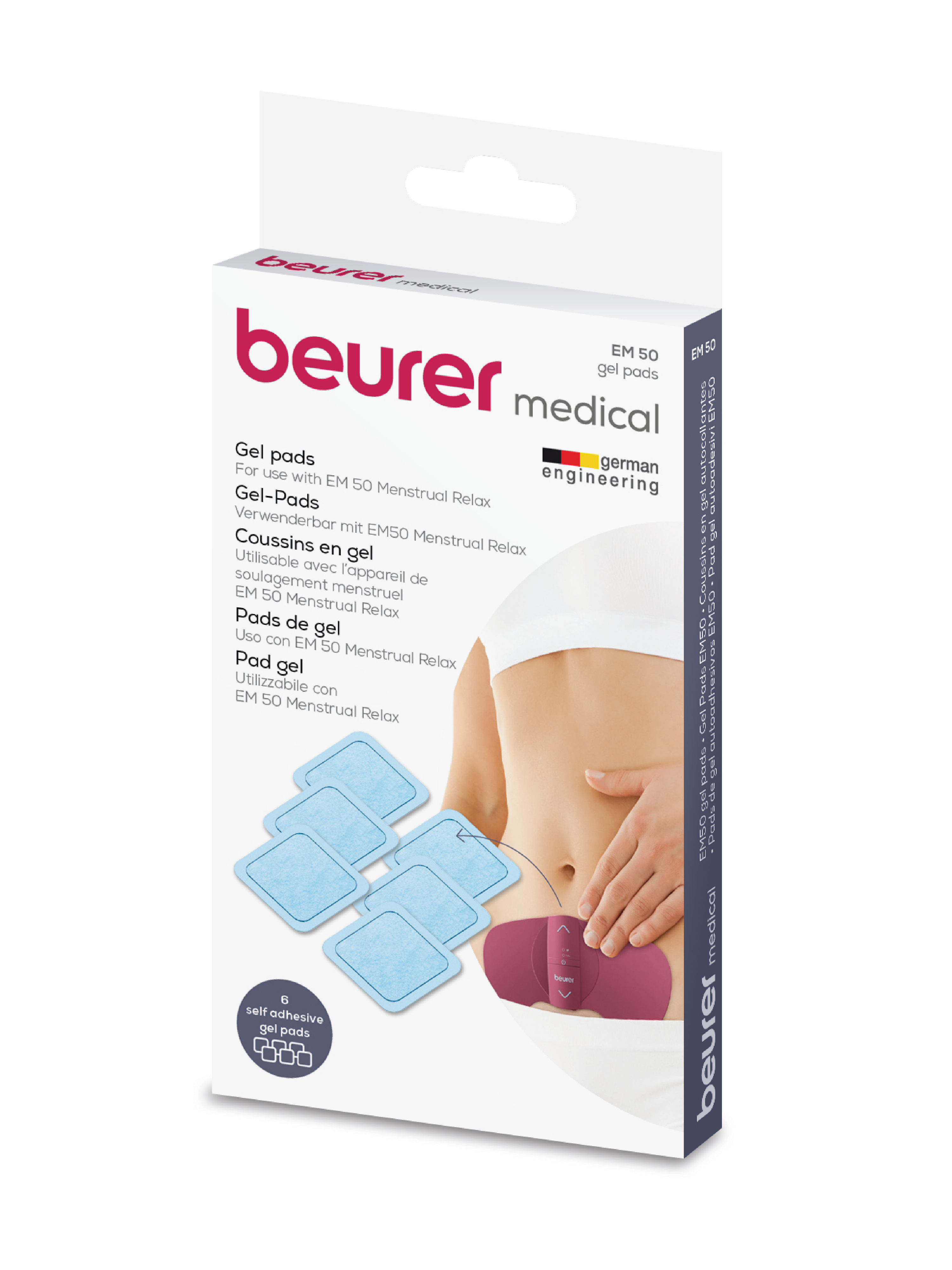 Beurer EM 50 Gelpads standard, 6 stk.