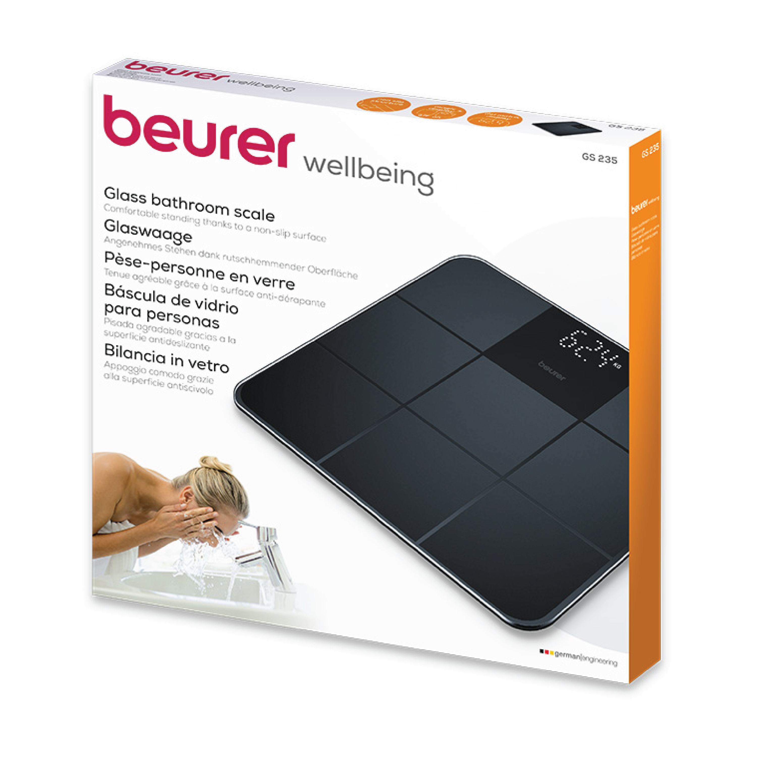 Beurer GS 235 Baderomsvekt, 1 stk.