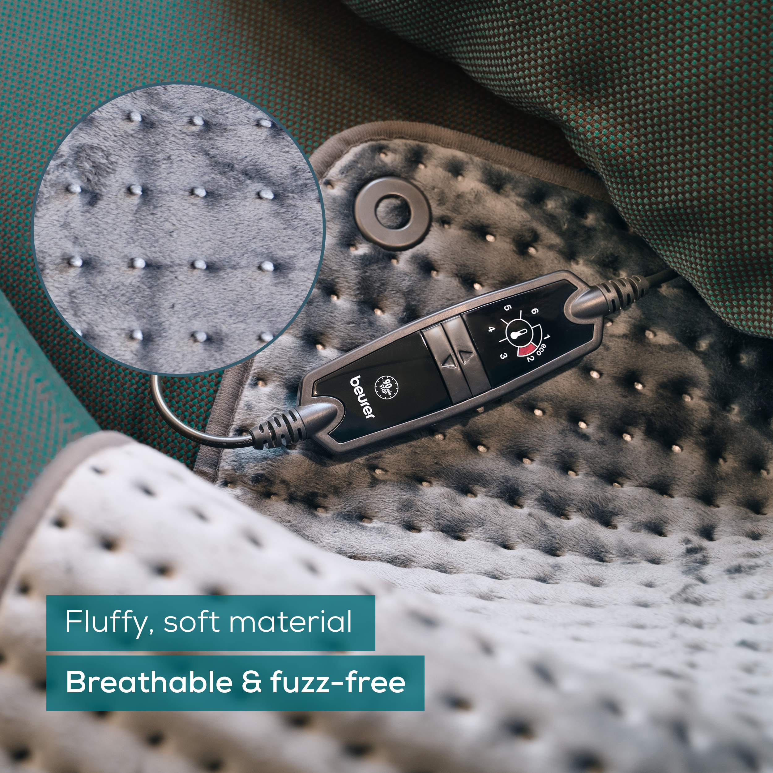 Beurer HK 123 XXL Green Planet Varmepute, Grå, 1 stk.