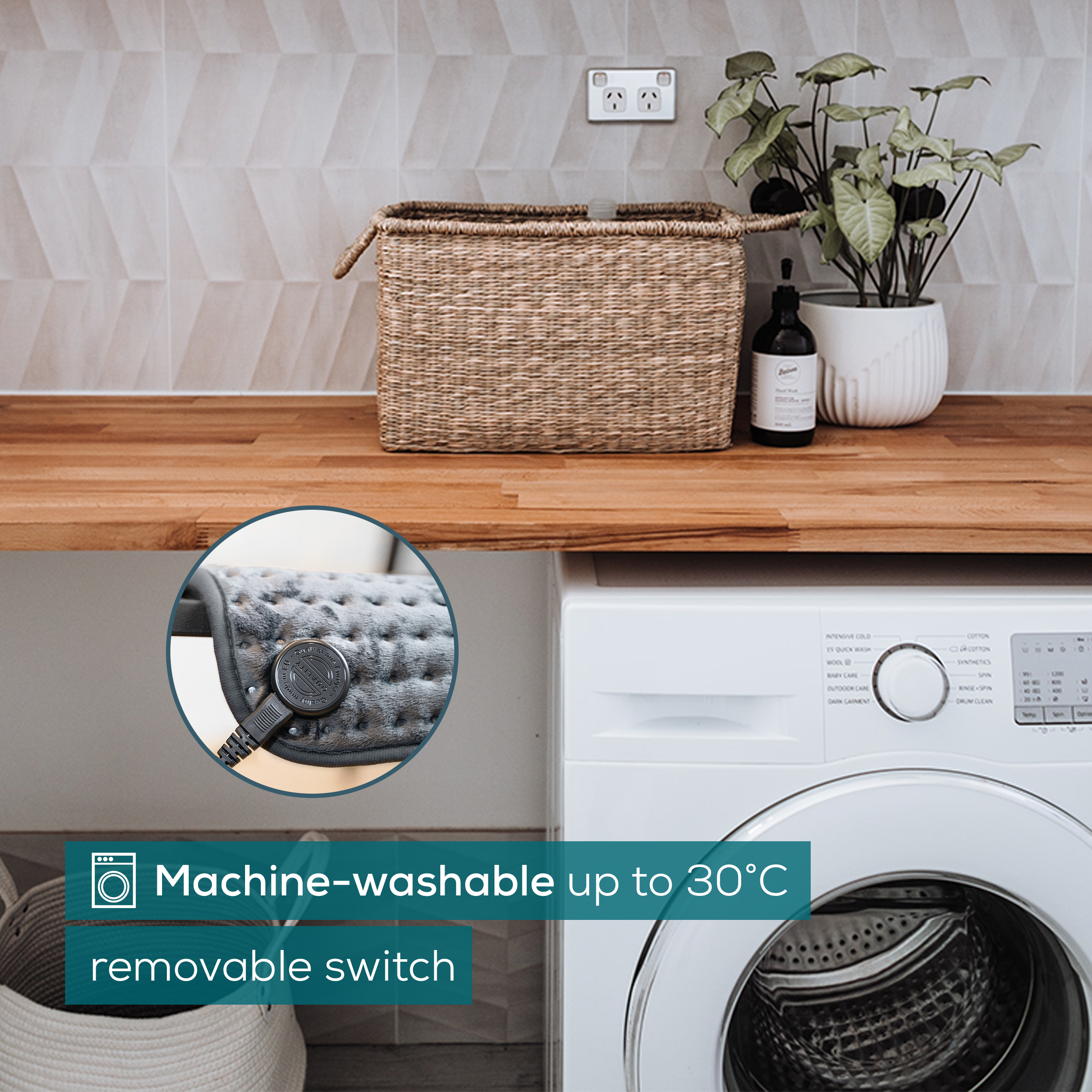 Beurer HK 123 XXL Green Planet Varmepute, Grå, 1 stk.