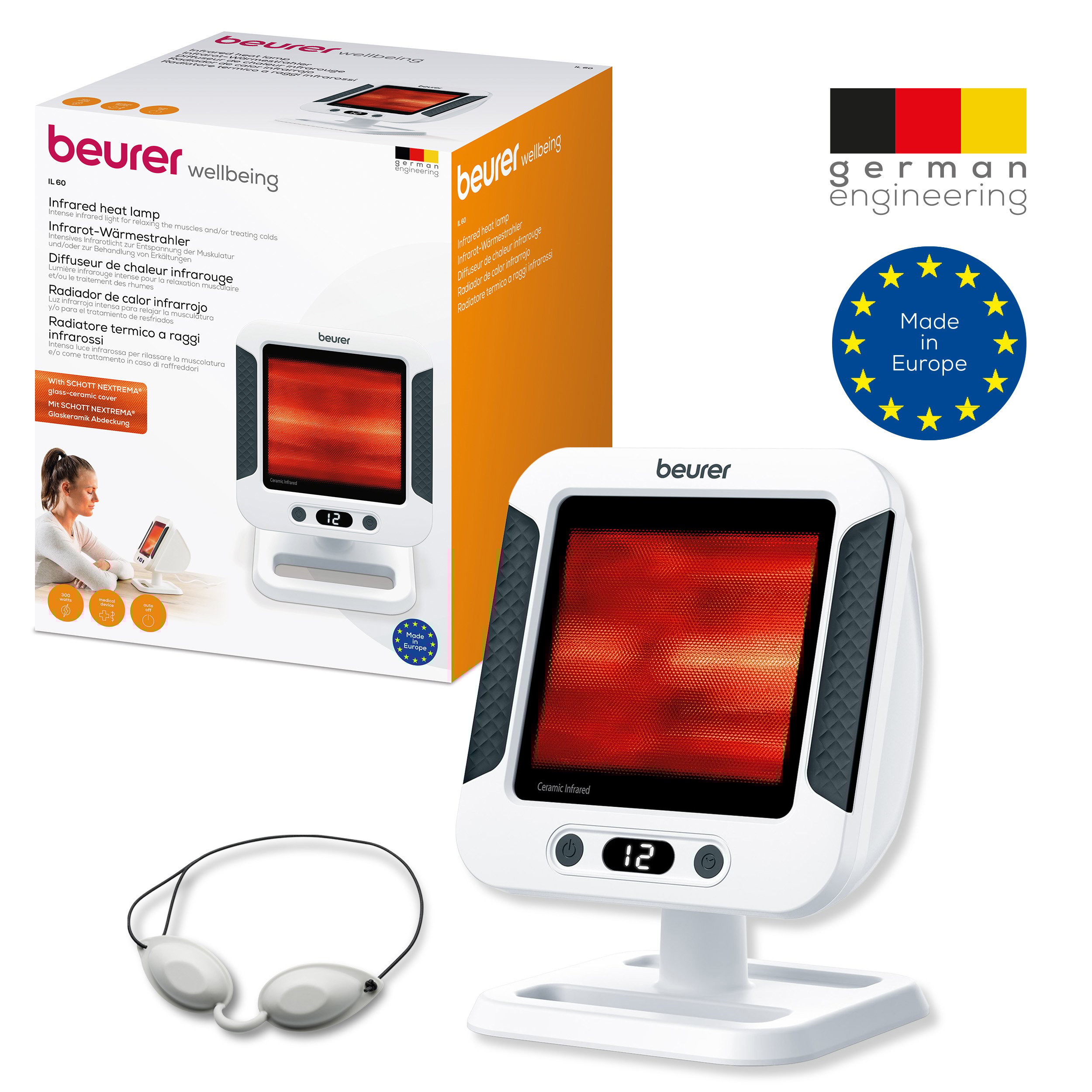 Beurer IL 60 Infrarød Lampe, 1 stk.