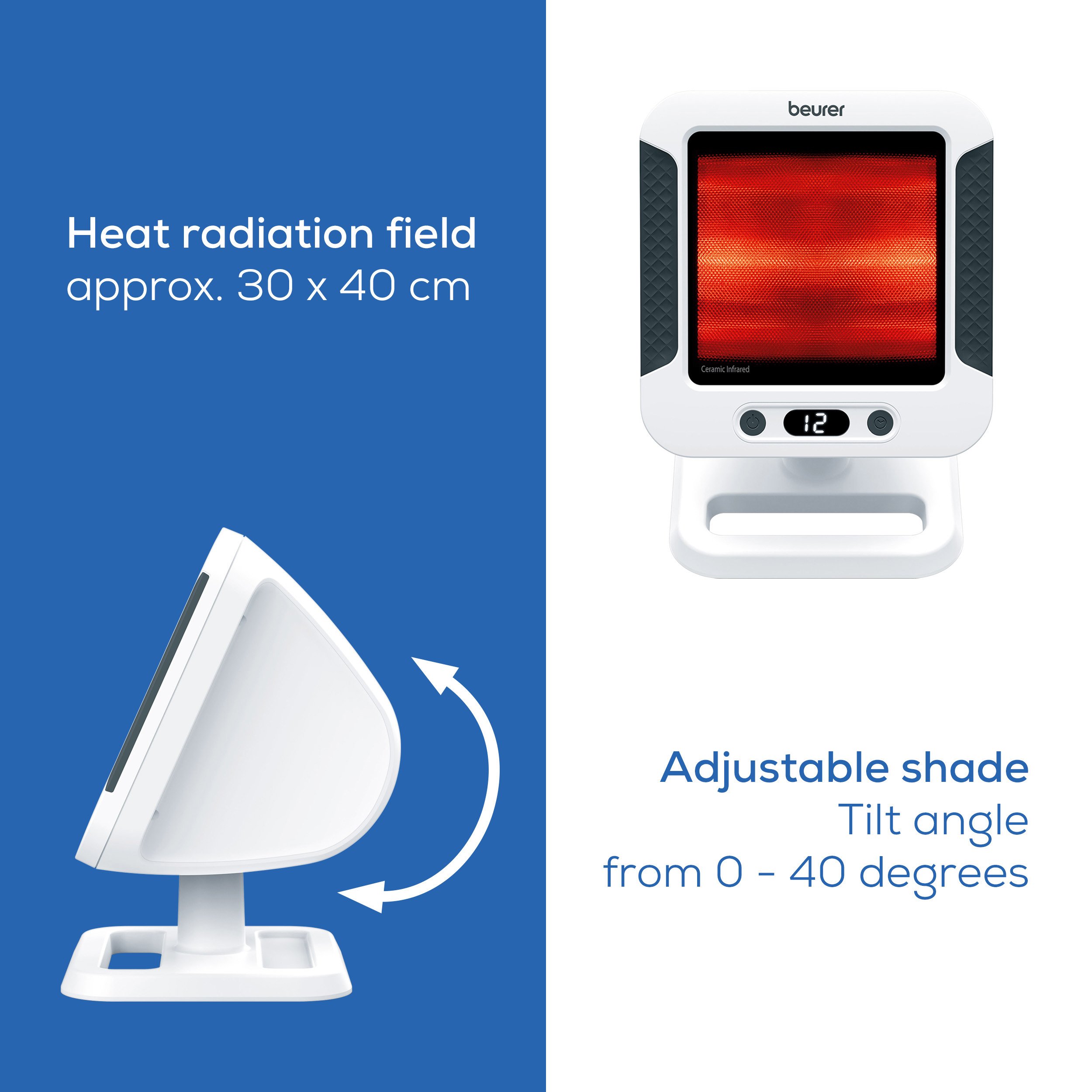 Beurer IL 60 Infrarød Lampe, 1 stk.