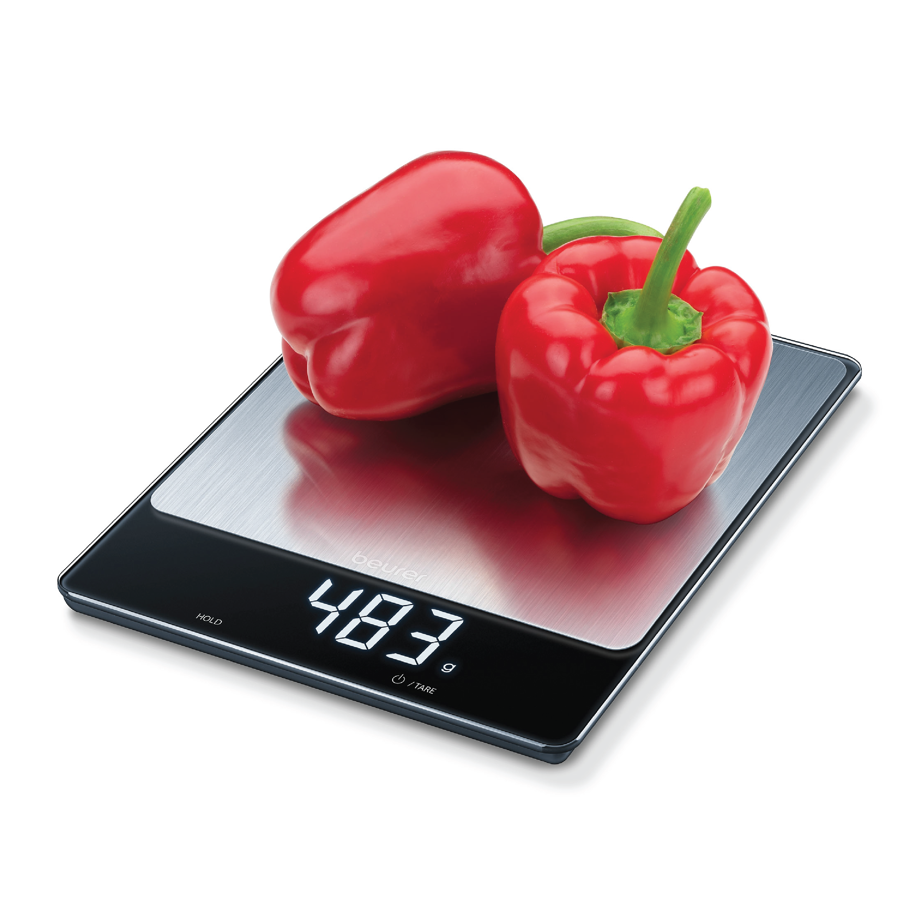 Beurer KS 34 XL Stainless steel kjøkkenvekt, 1 stk.