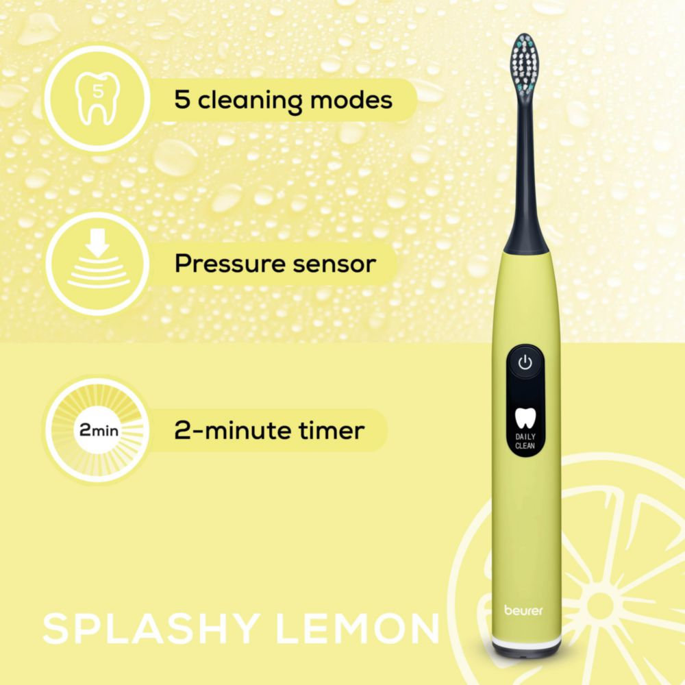 Beurer SC 50 Elektrisk tannbørste, Splashy Lemon, 1 stk.
