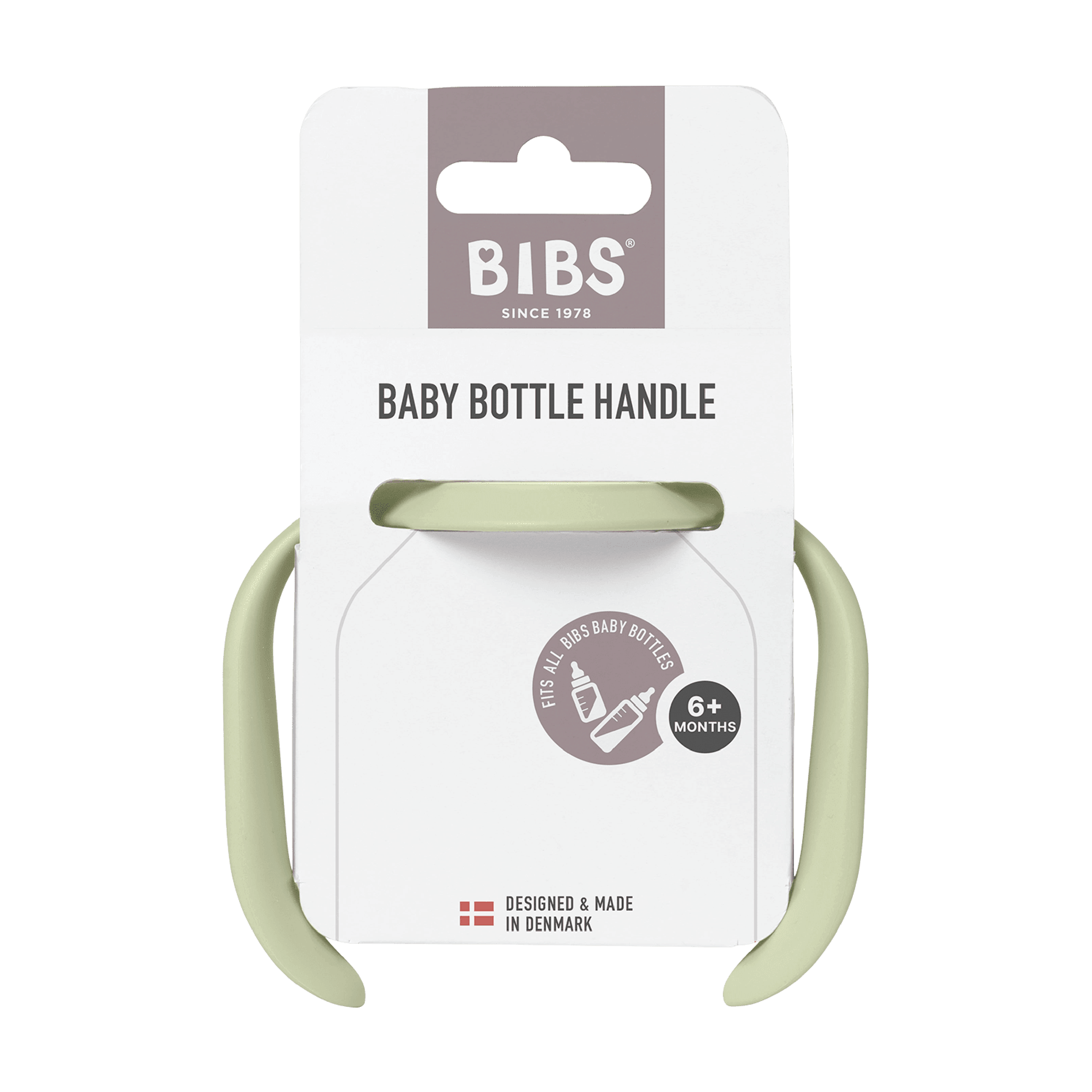 BIBS Baby Bottle Handle, Grønn, 1 stk.