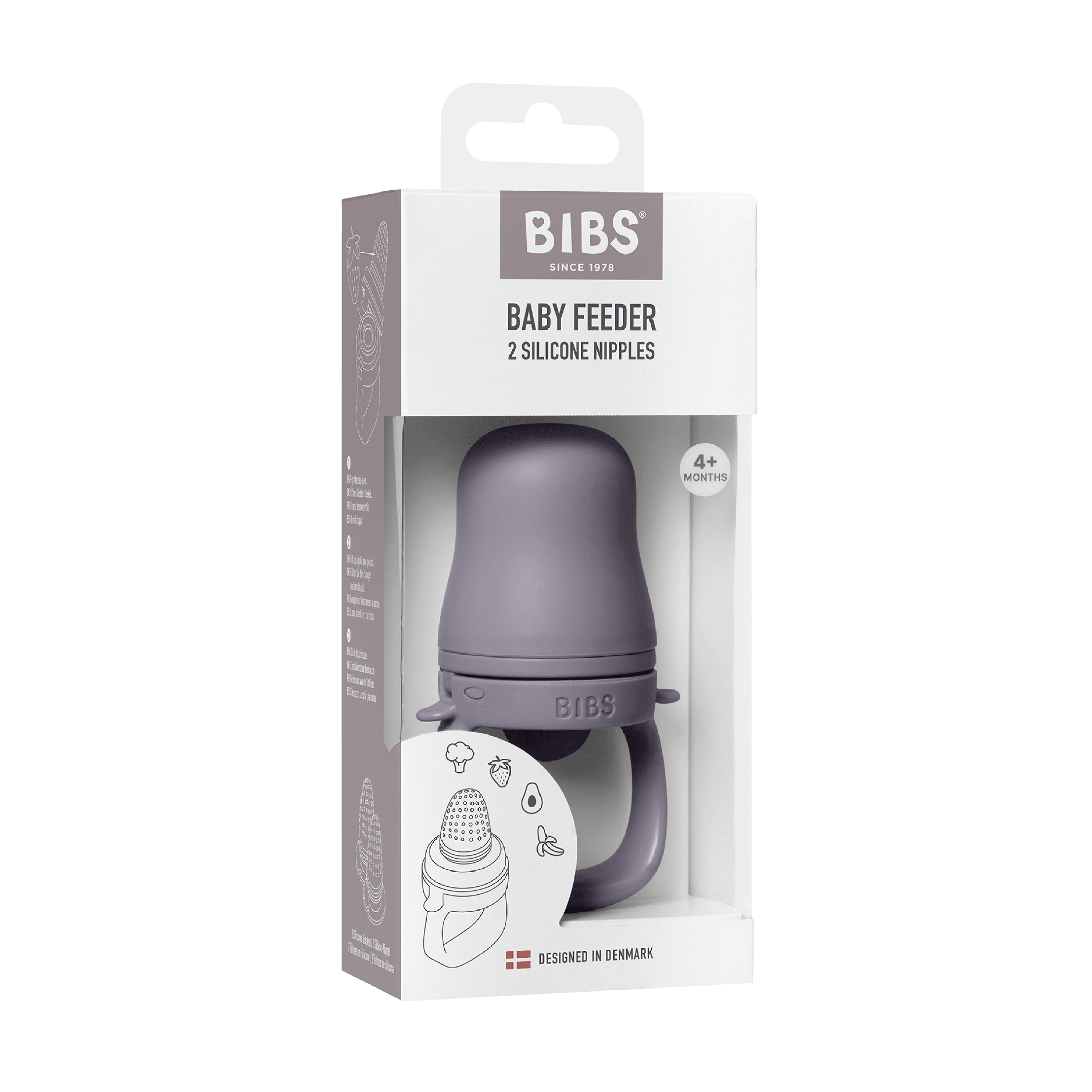 BIBS Baby Feeder, Grey, 1 stk.