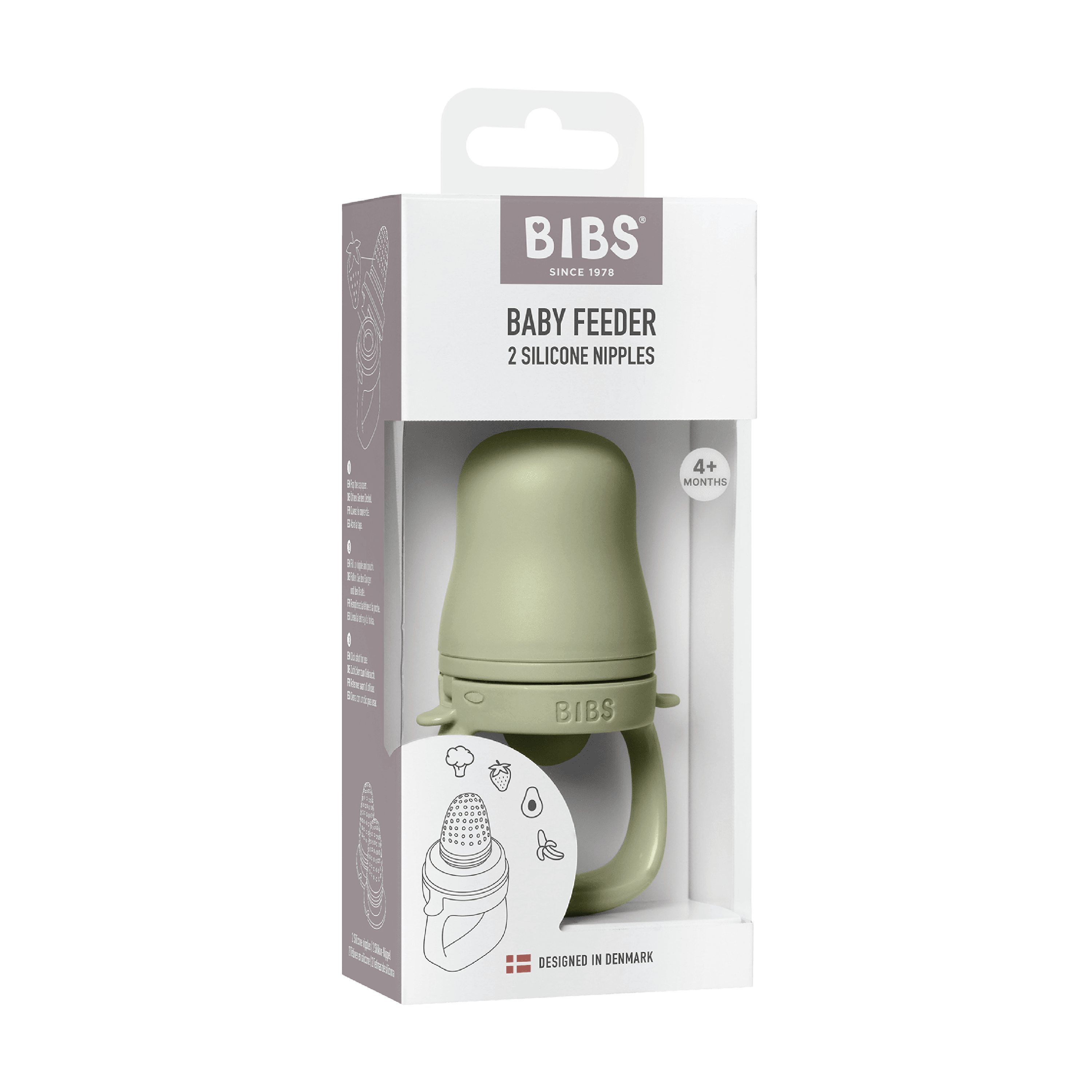 BIBS Baby Feeder, Sage, 1 stk.