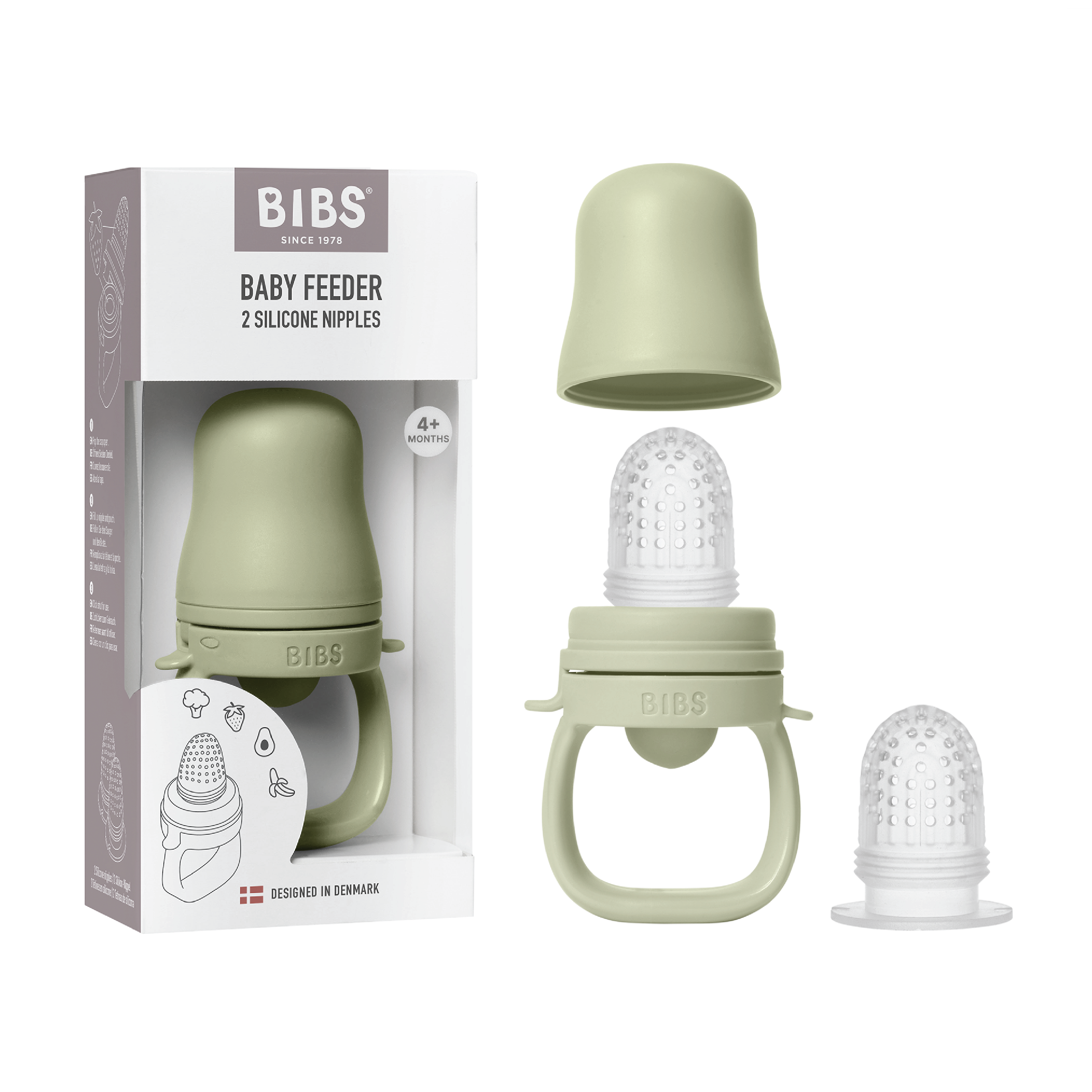 BIBS Baby Feeder, Sage, 1 stk.