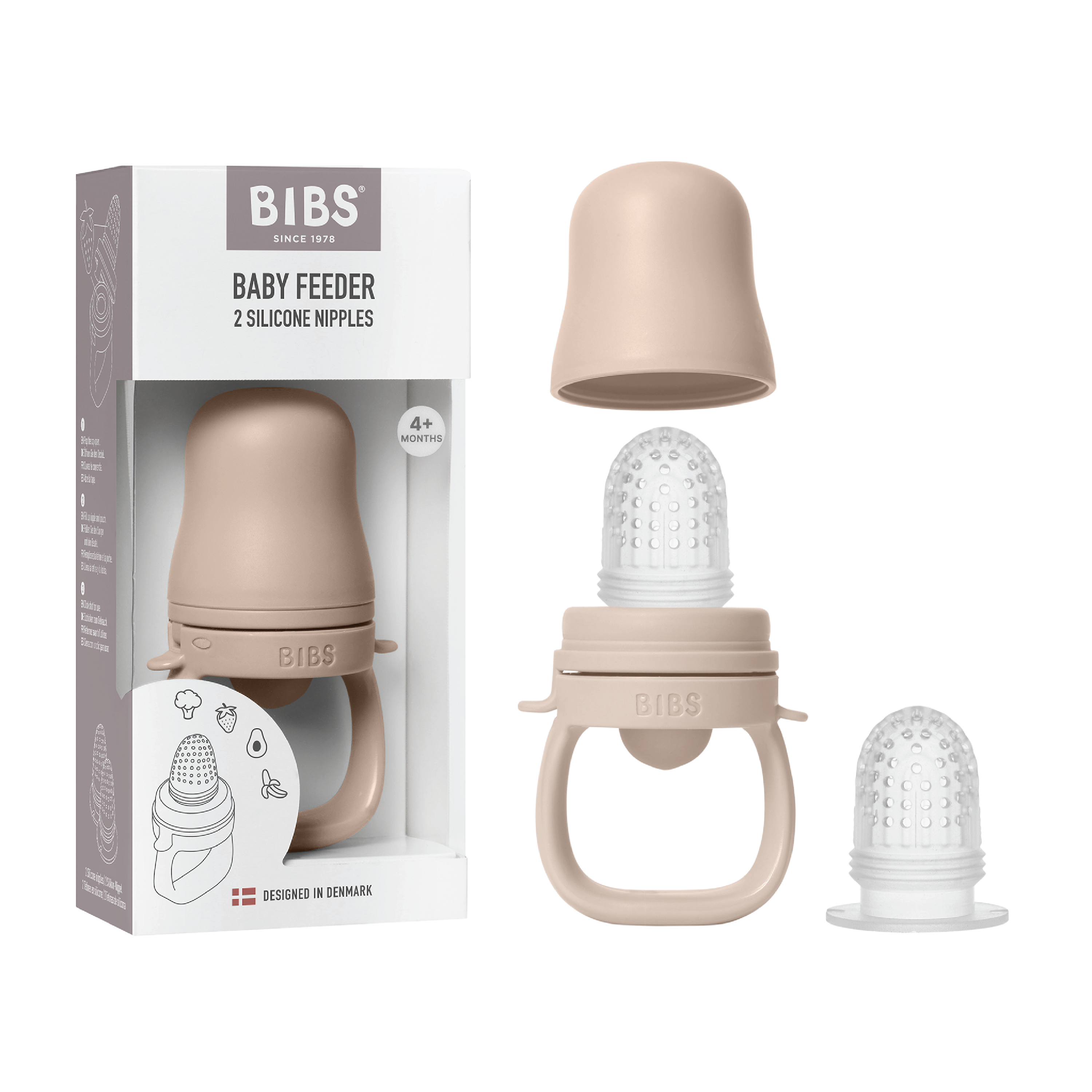 BIBS Baby Feeder, Blush, 1 stk.