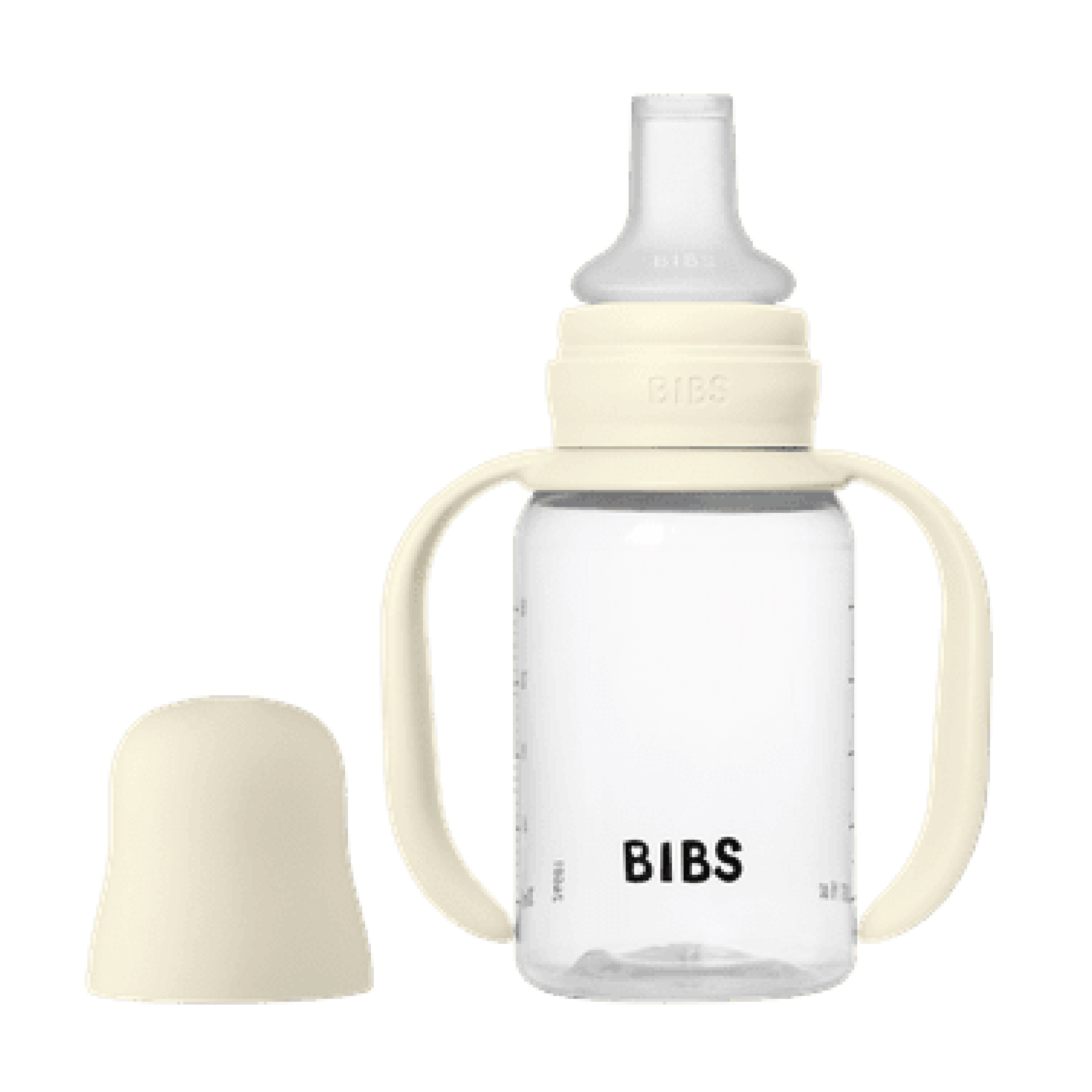 BIBS Baby Sippy Bottle Spout Silicone, Ivory, 150 ml