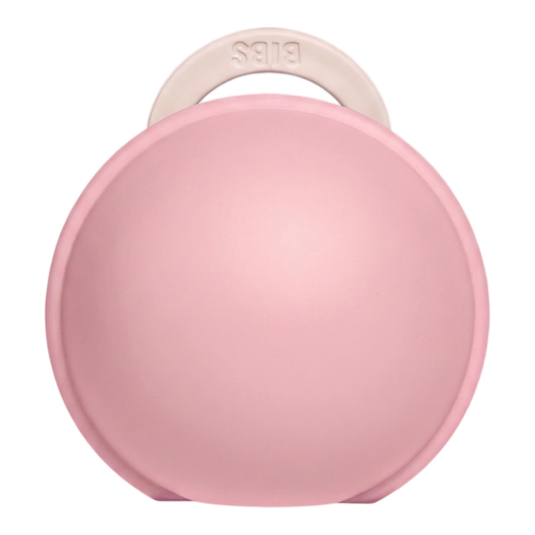 BIBS Colour Latex Smokk Str. 2 & Pacifier Case Mini , 6-18 mnd, petal/baby pink, 1 sett