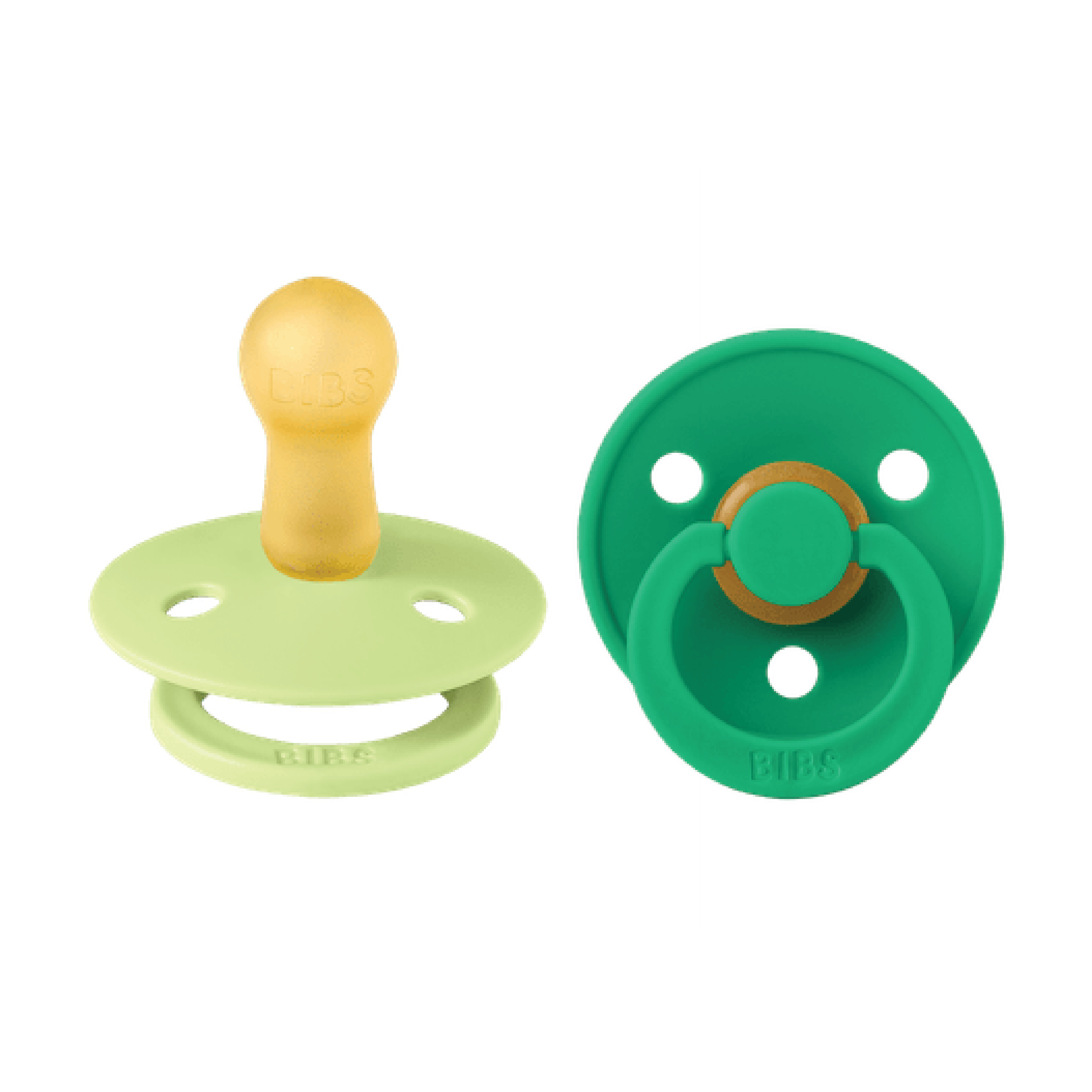 BIBS Colour Latex Smokk Str. 2, 6-18 mnd, matcha/cactus, 2 stk.