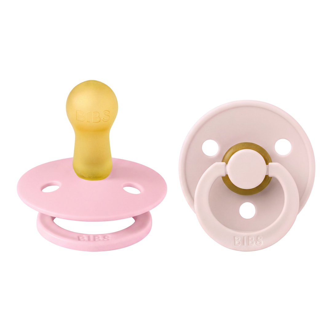 BIBS Colour Latex Smokk Str. 2, 6-18 mnd, petal/baby pink, 2 stk.