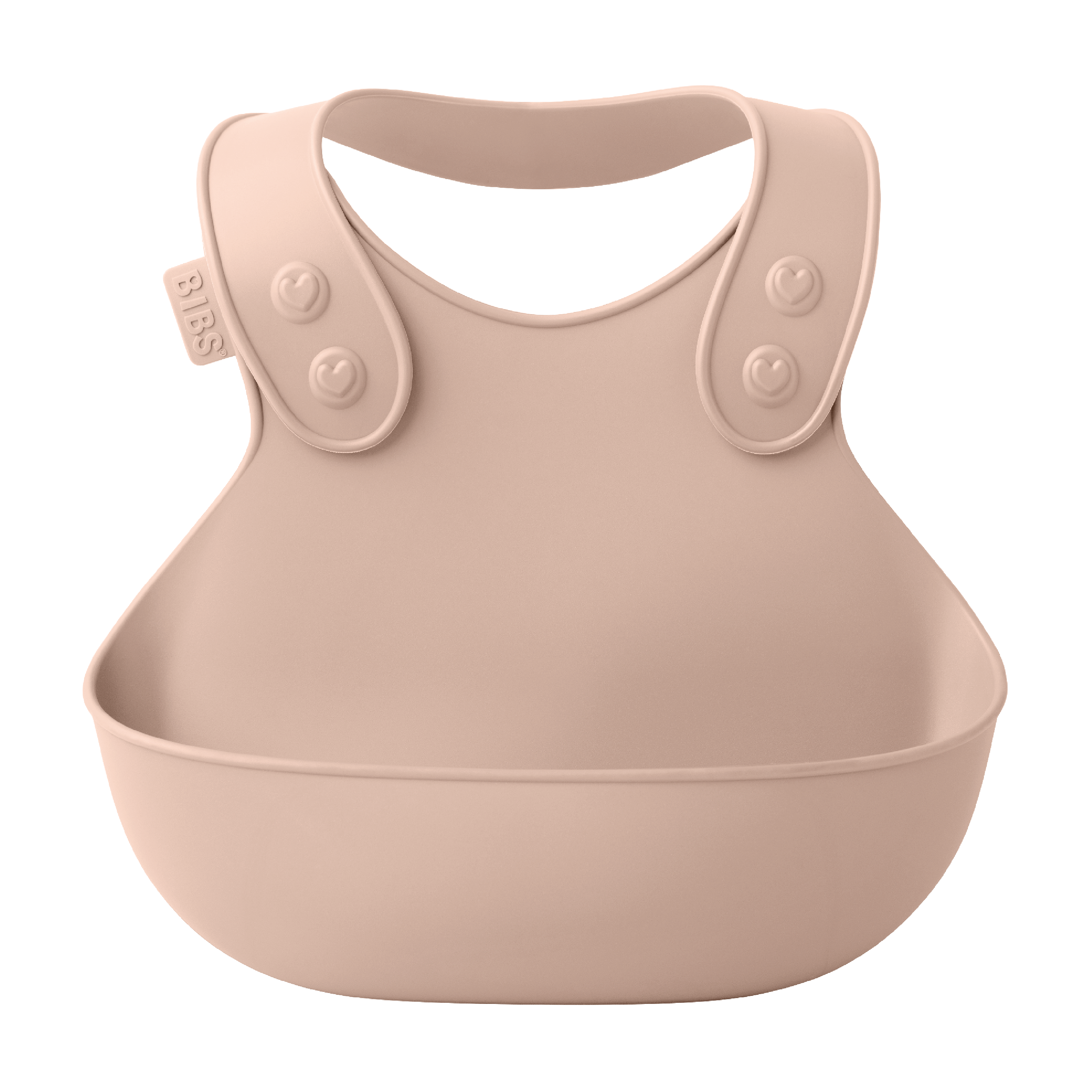 BIBS Dinner Bib Silikonsmekke, Blush, 1 stk.