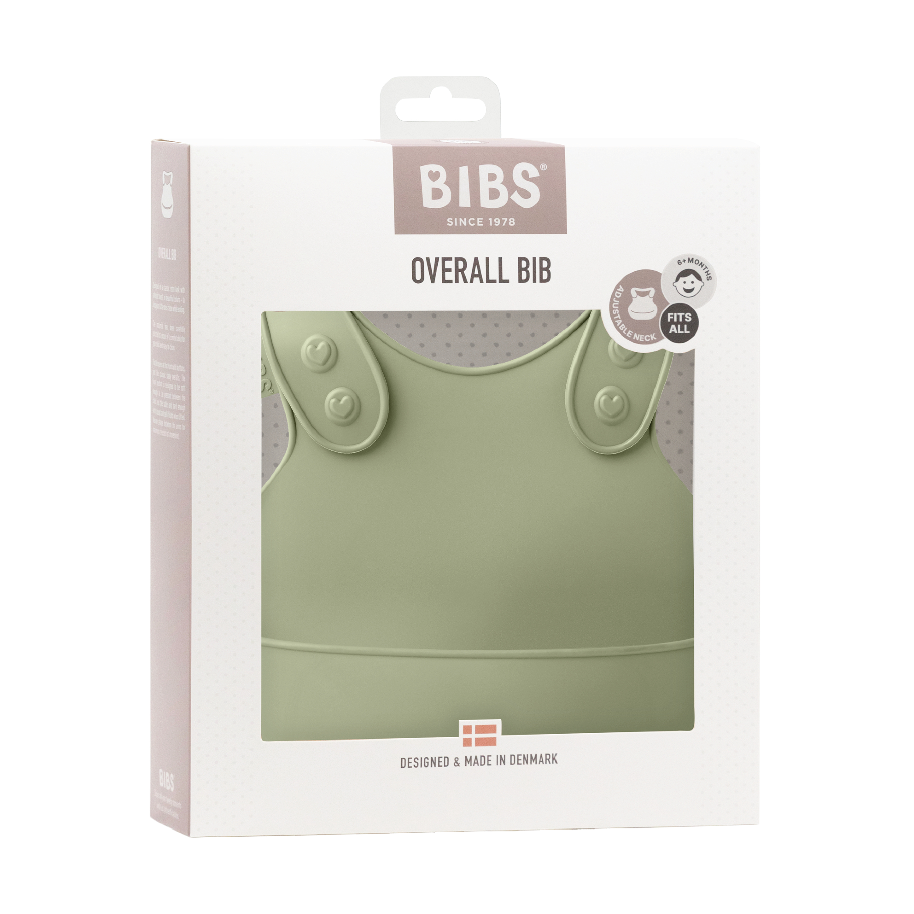 BIBS Dinner Bib Silikonsmekke, Grønn, 1 stk.