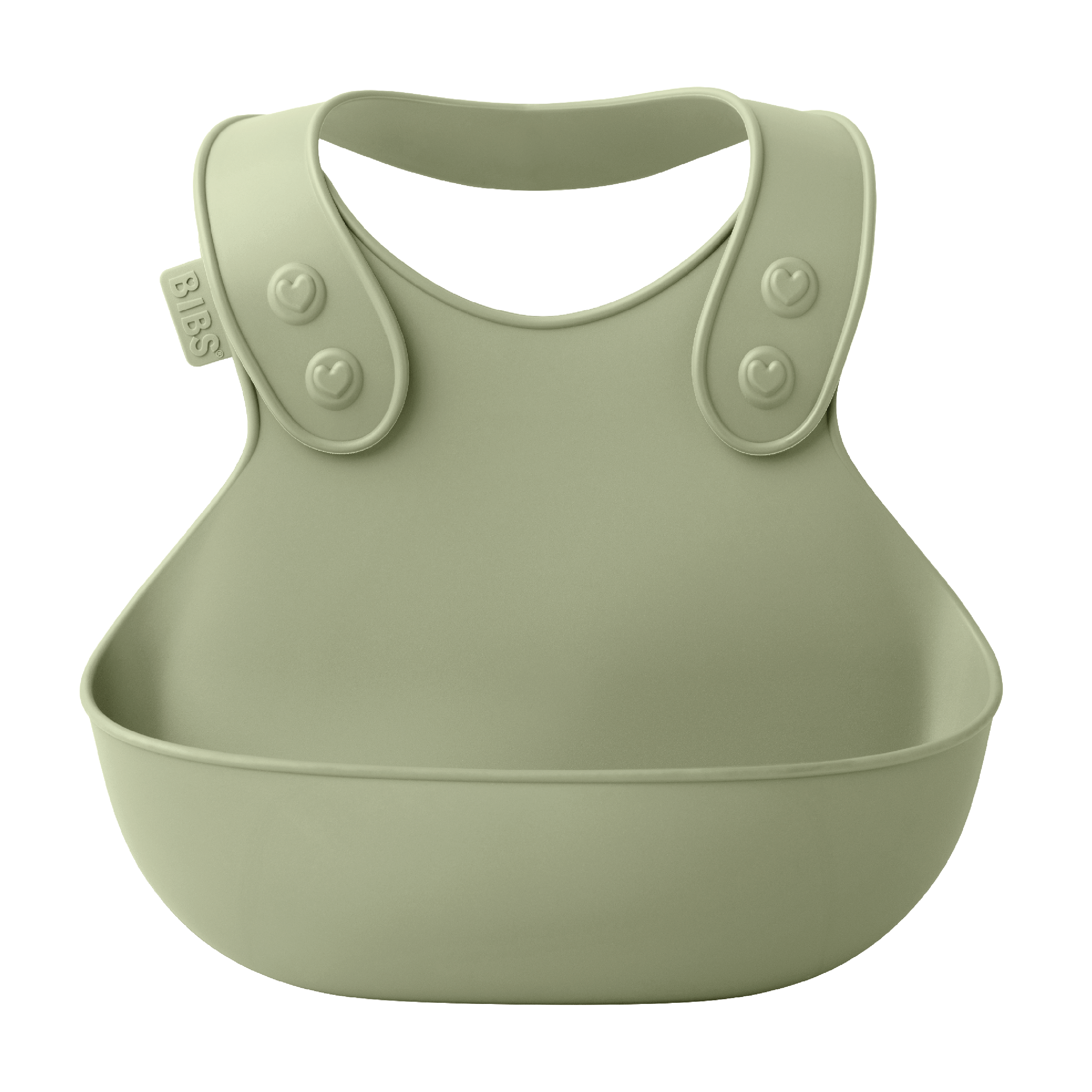BIBS Dinner Bib Silikonsmekke, Sage, 1 stk.