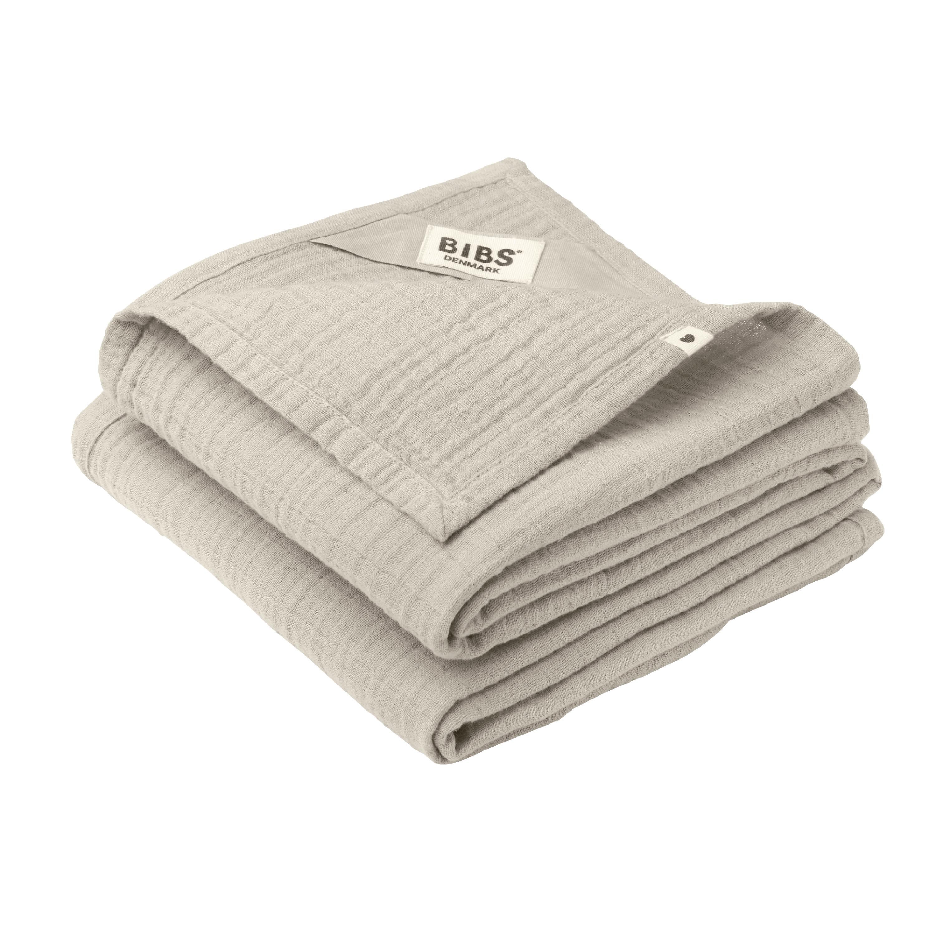 Musselin Gulpeklut, Beige, 2 stk.