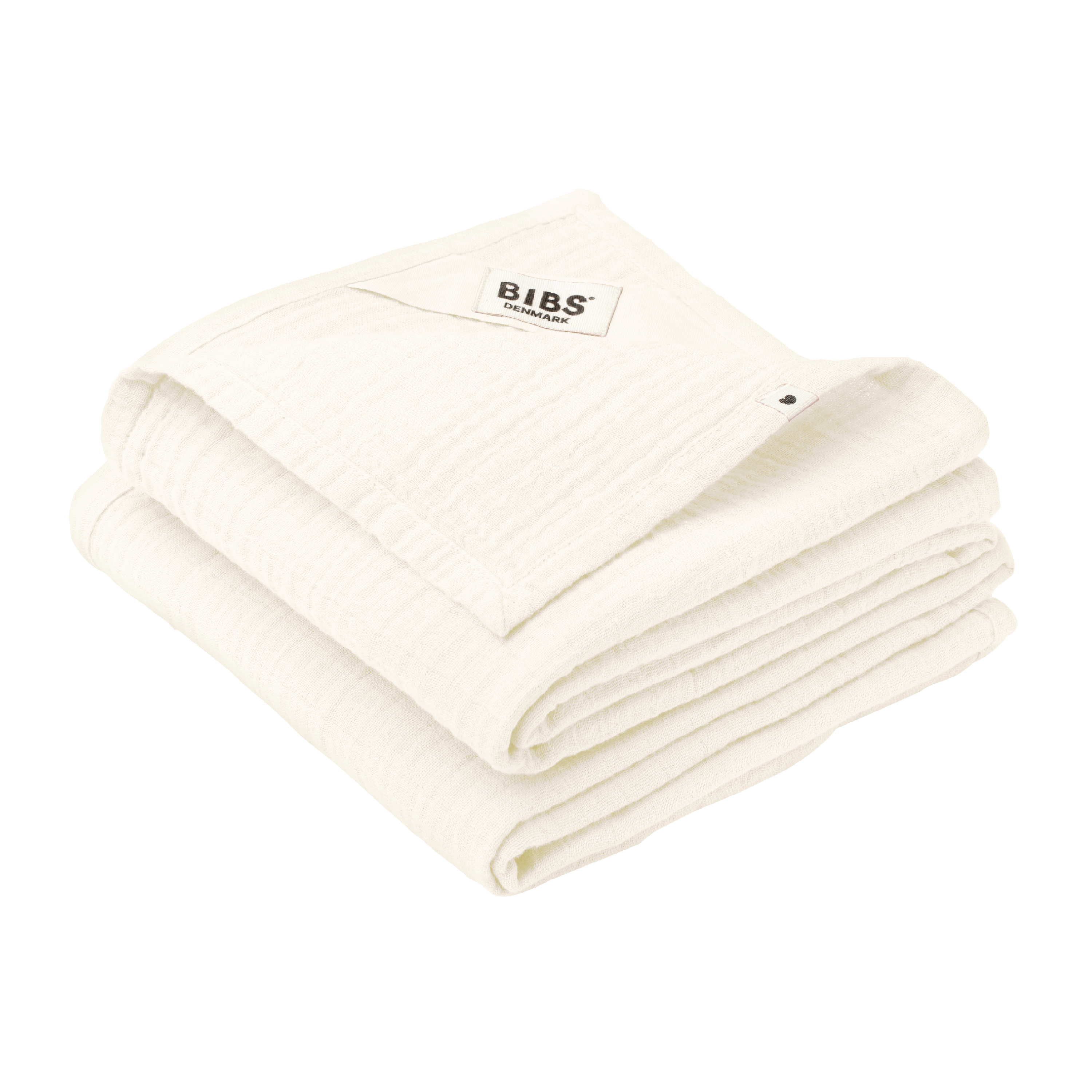 BIBS Musselin Gulpeklut, Ivory, 2 stk.