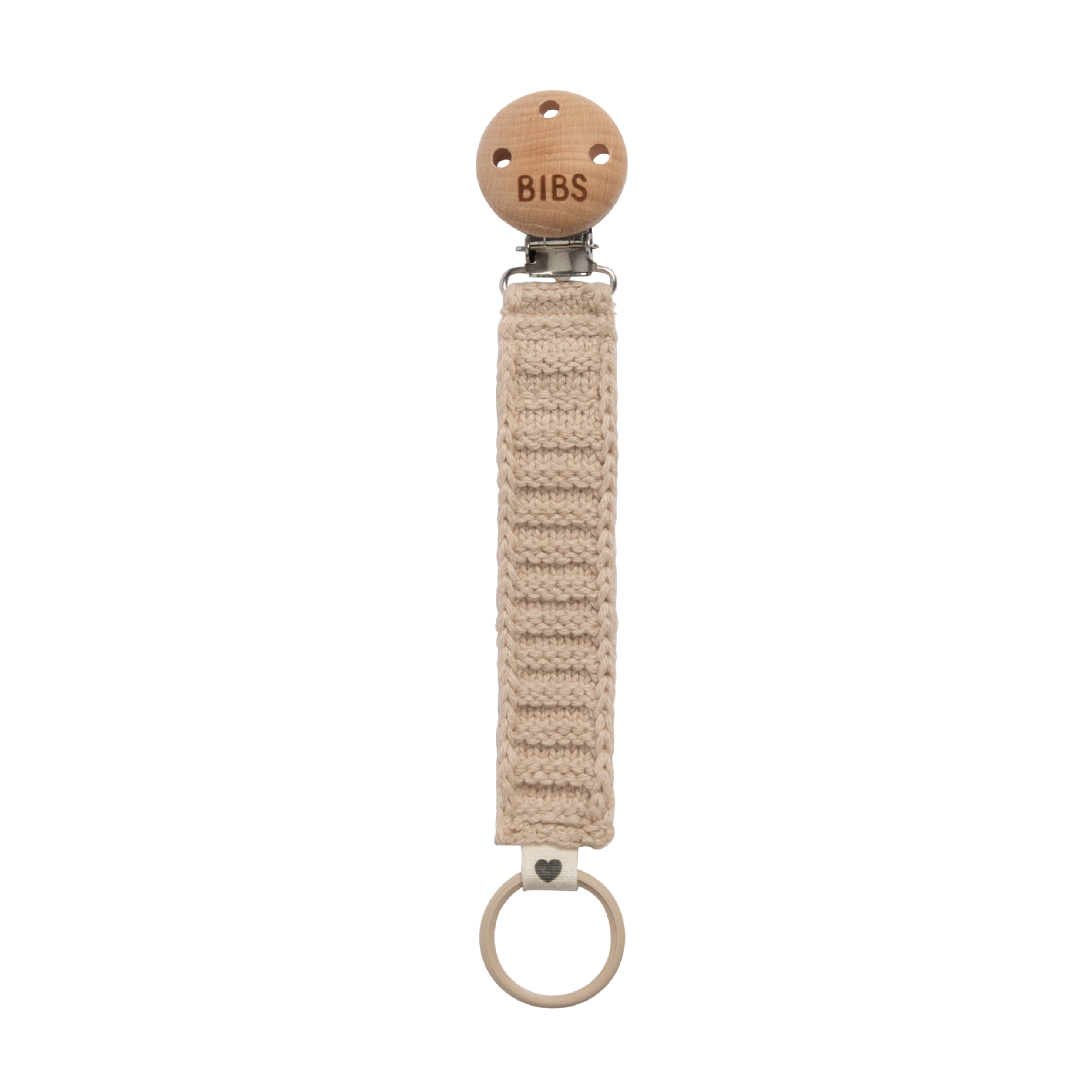 BIBS Pacifier Clip Knitted, 1 stk.