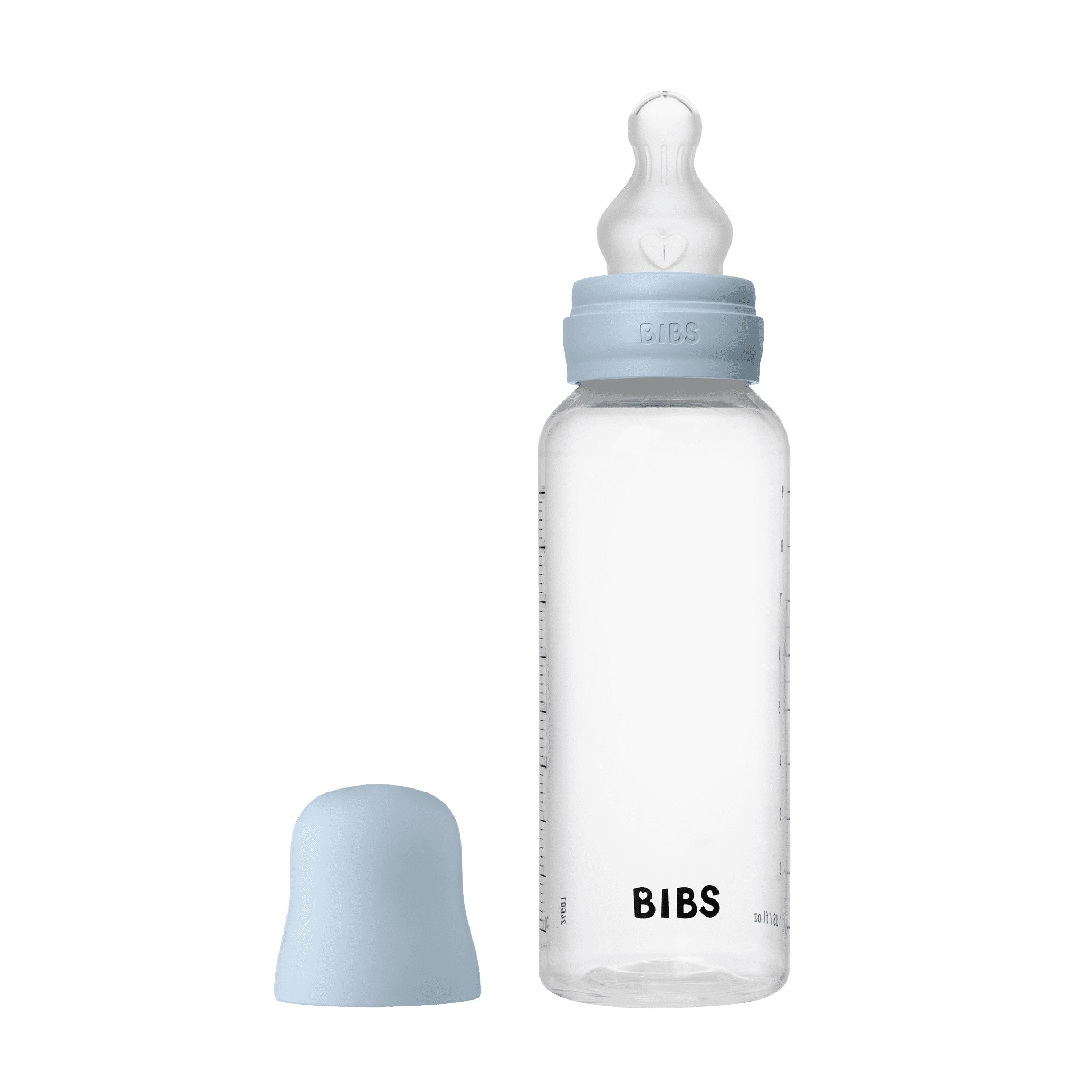 Tåteflaske Silicone, Baby blue, 270 ml