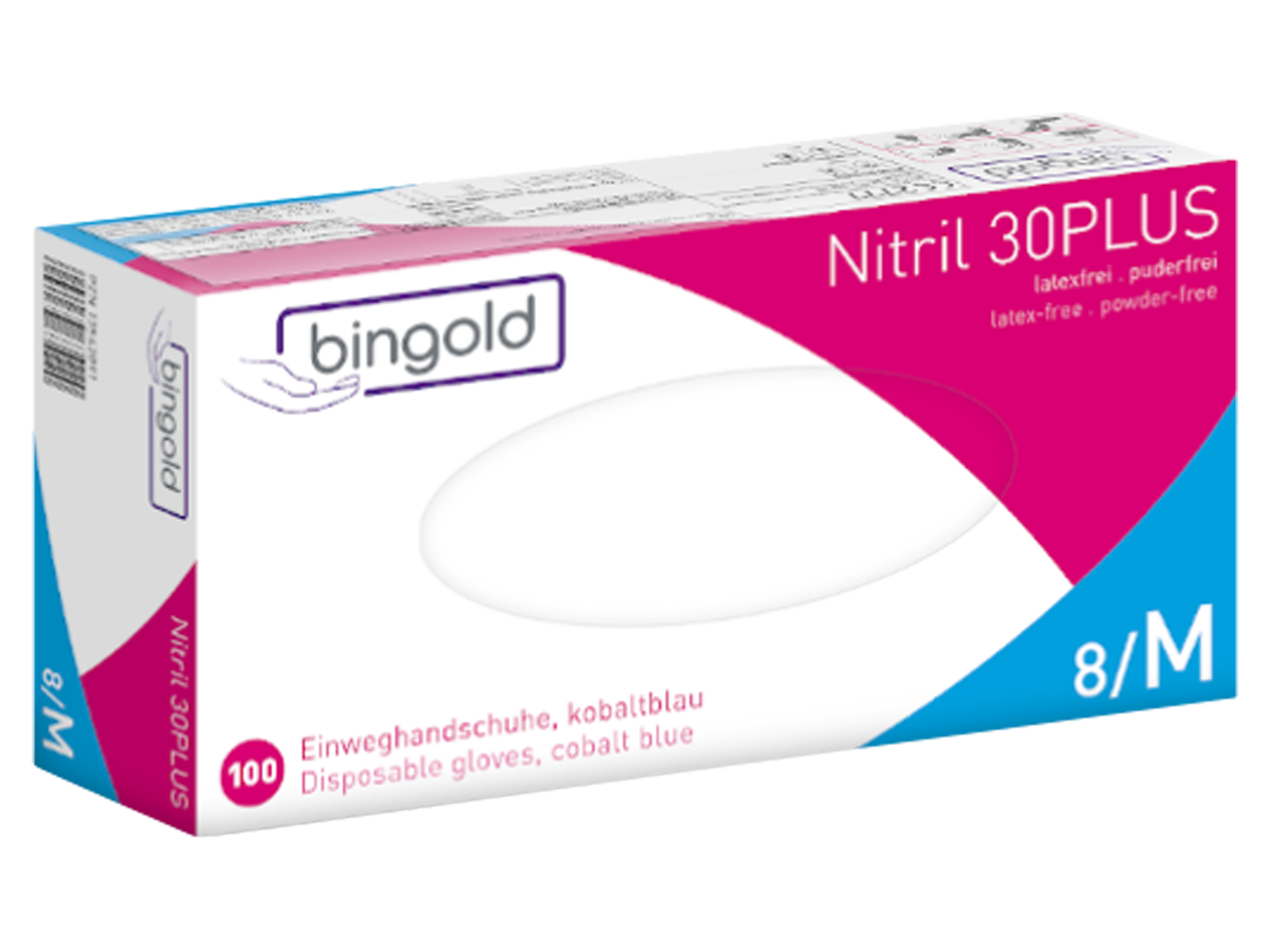Bingold Bingold Hansker nitril, Medium, 100 stk