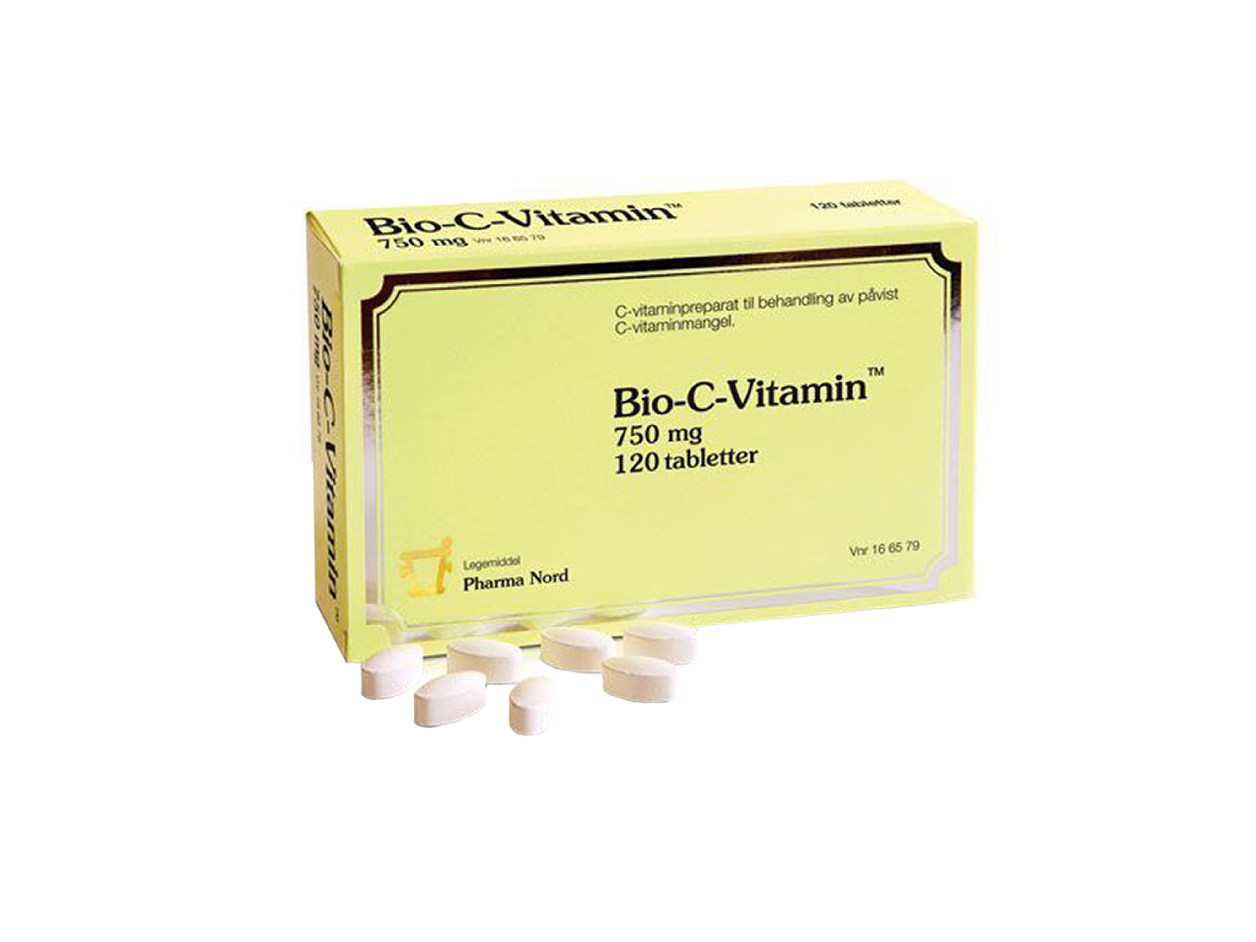 Pharma Nord Bio-C-Vitamin tabletter 750mg, 120 stk.