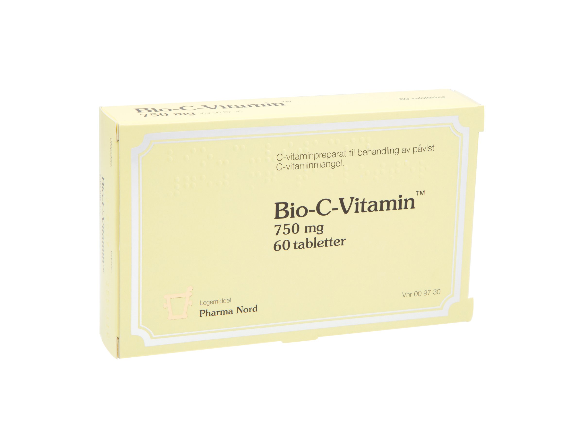 Bio-C-Vitamin tabletter 750mg, 60 stk.