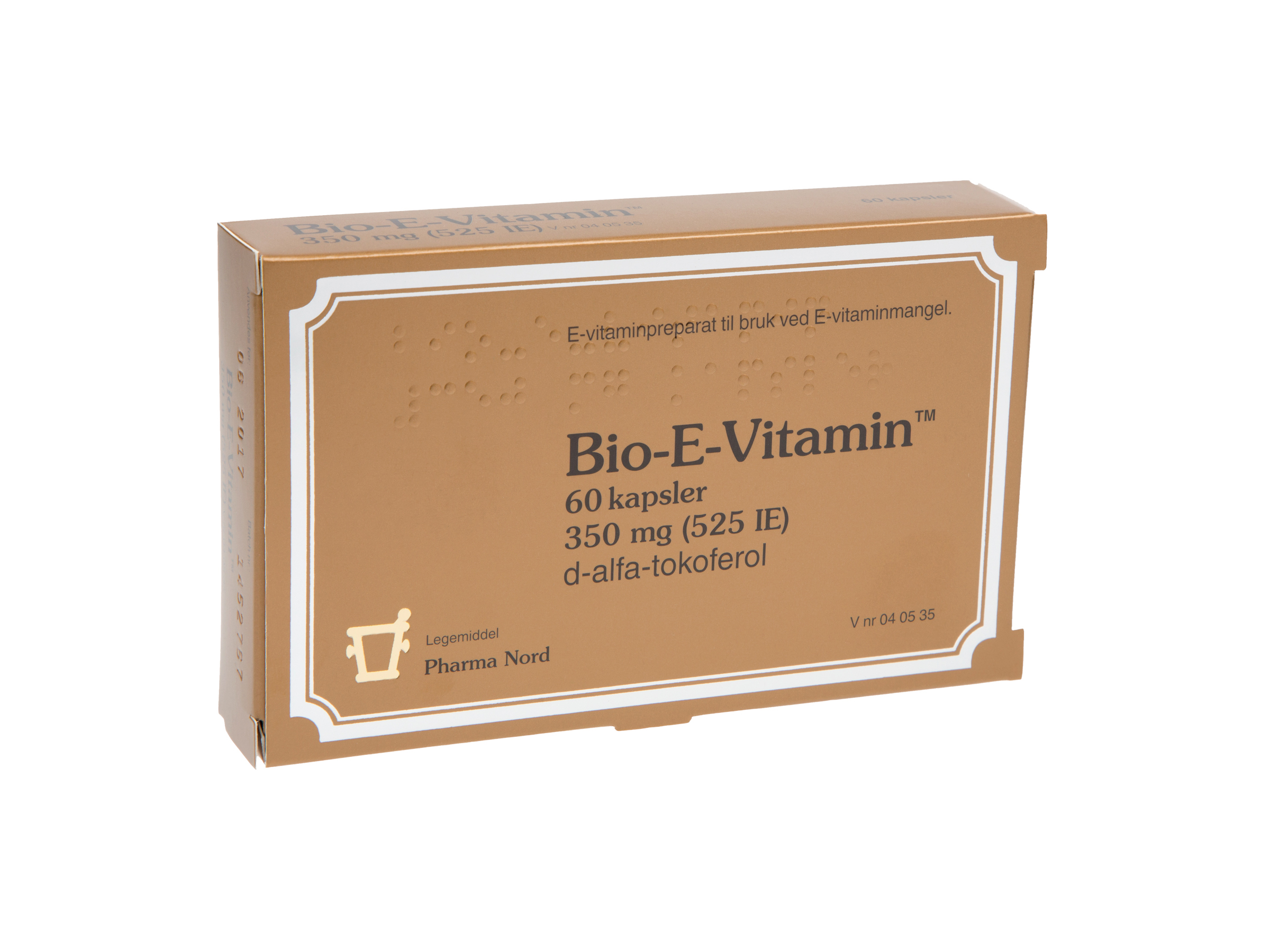 Pharma Nord Bio-E-Vitamin kapsler 350mg, 60 stk. i blisterpakning