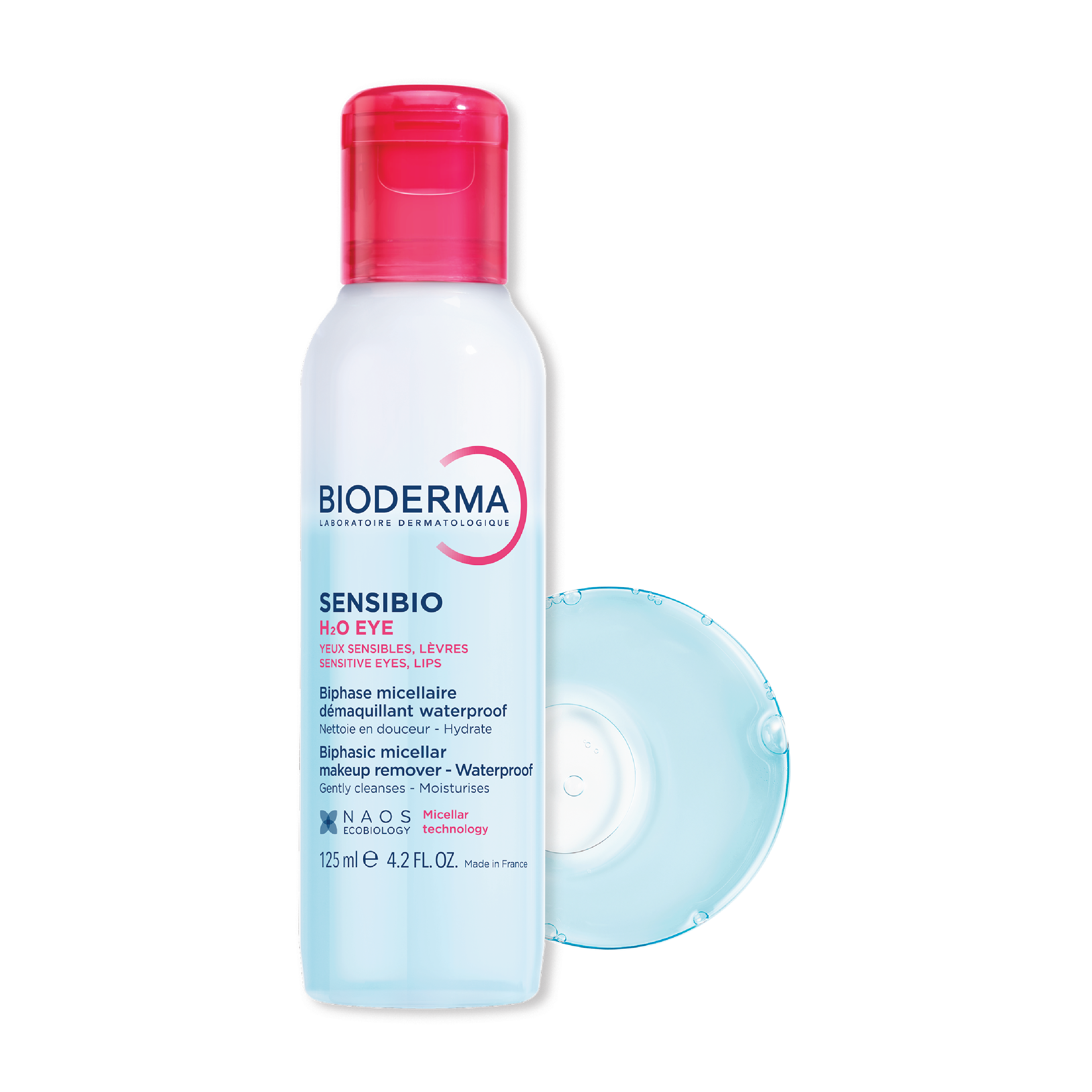 Bioderma Sensibio H2O Micellar Eye Make Up Remover, 125 ml