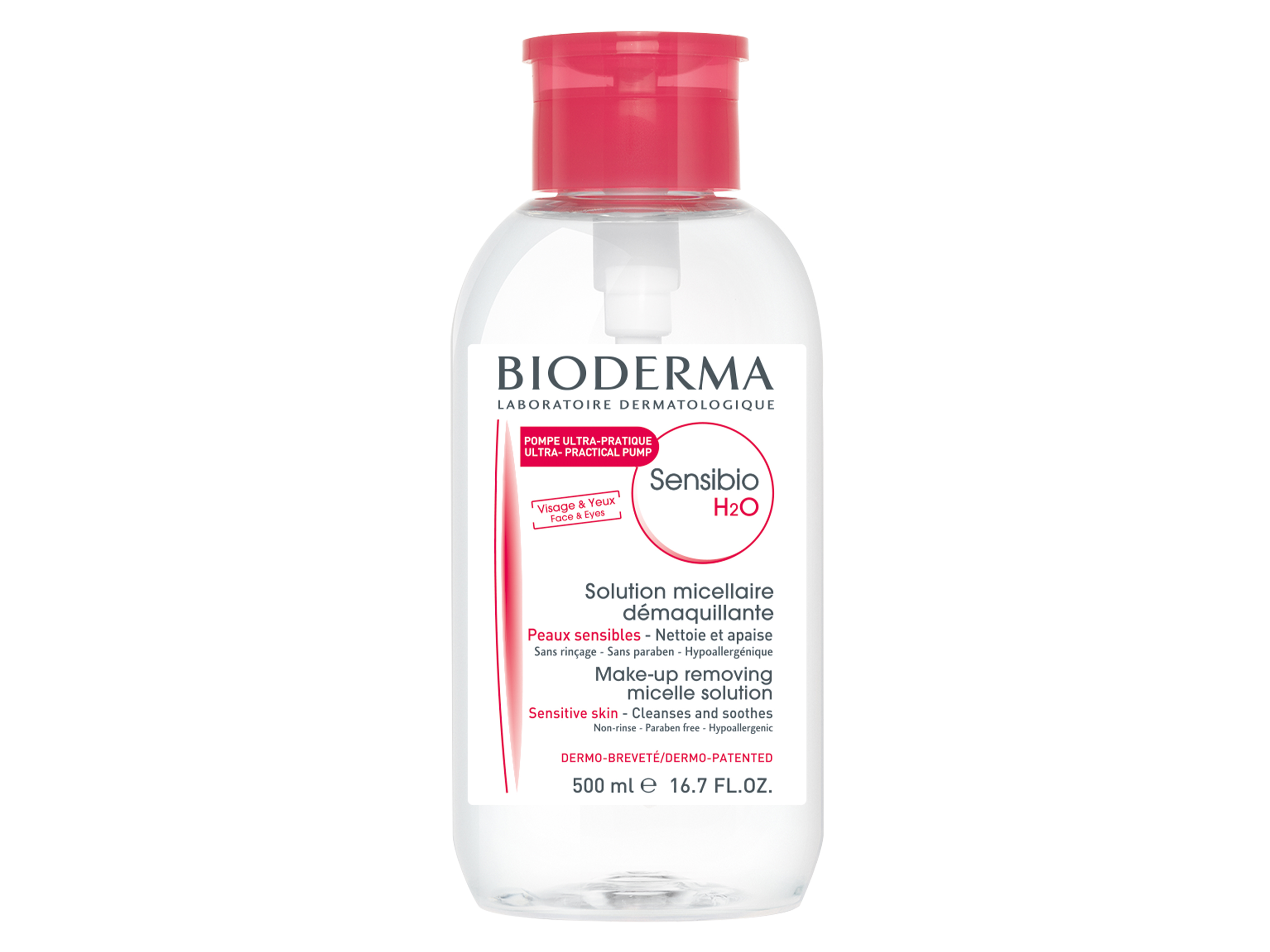 Bioderma Sensibio H2O Micellarvann Inverted Pump, 500 ml