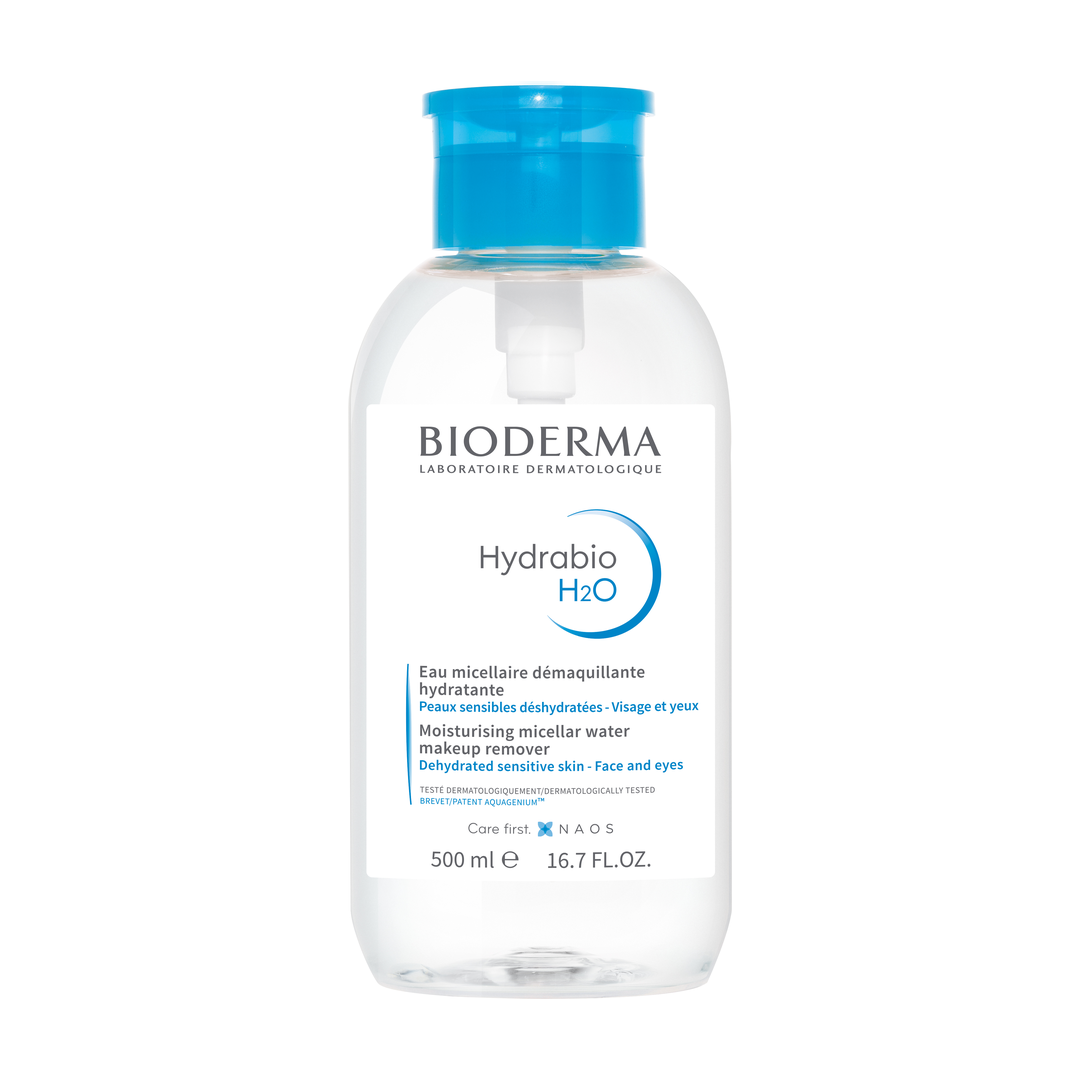Bioderma Hydrabio H2O Micellarvann Pumpe, 500 ml