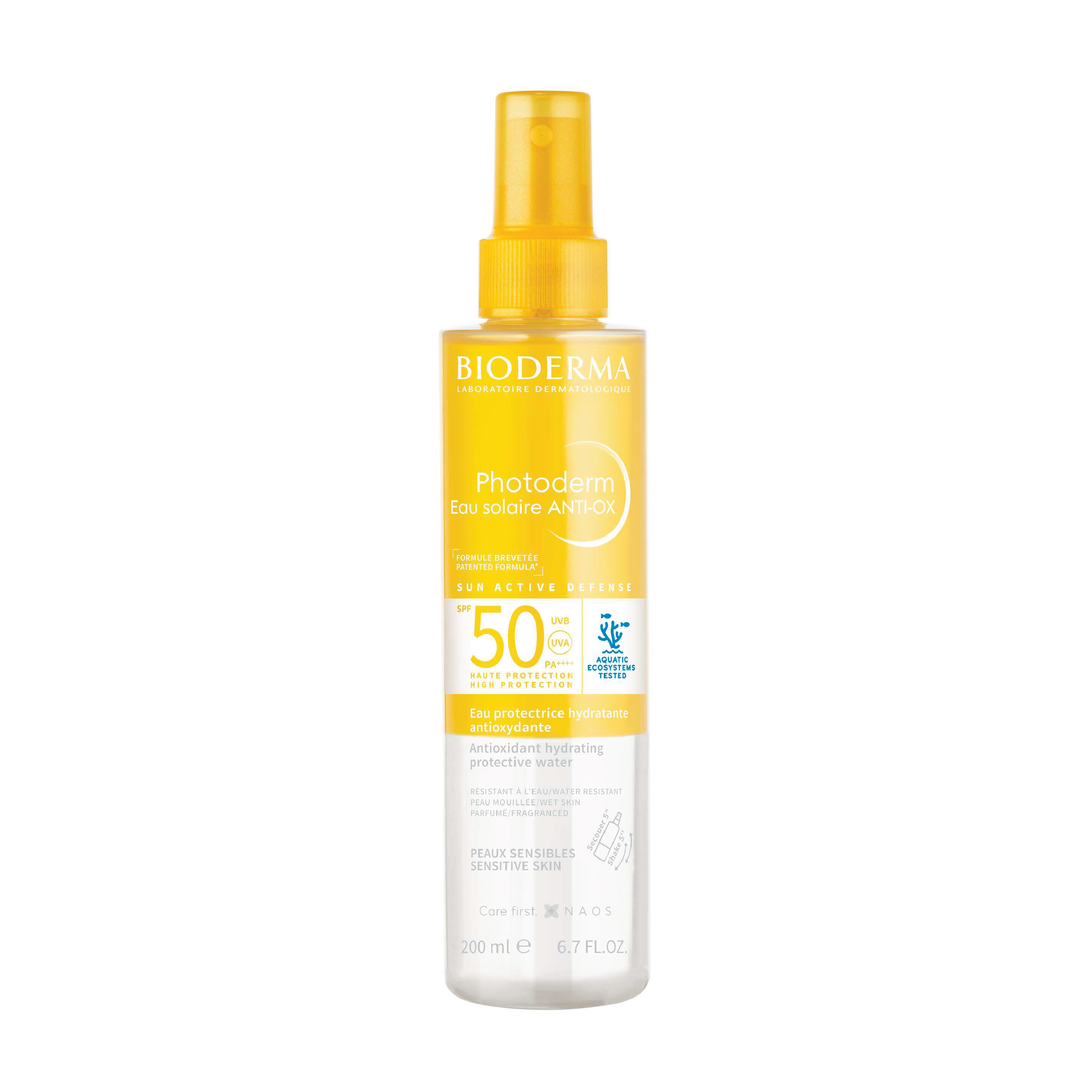 Bioderma Photoderm Eau Solaire ANTI-OX Sun Active Defense Spray SPF50, 200 ml