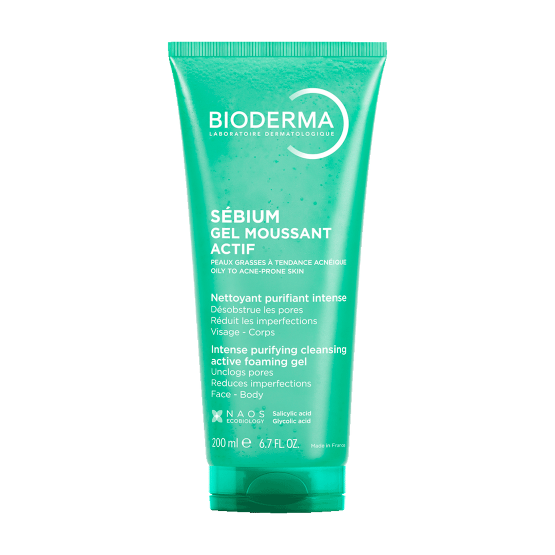 Bioderma Sebium Gel Moussant Actif, 200 ml