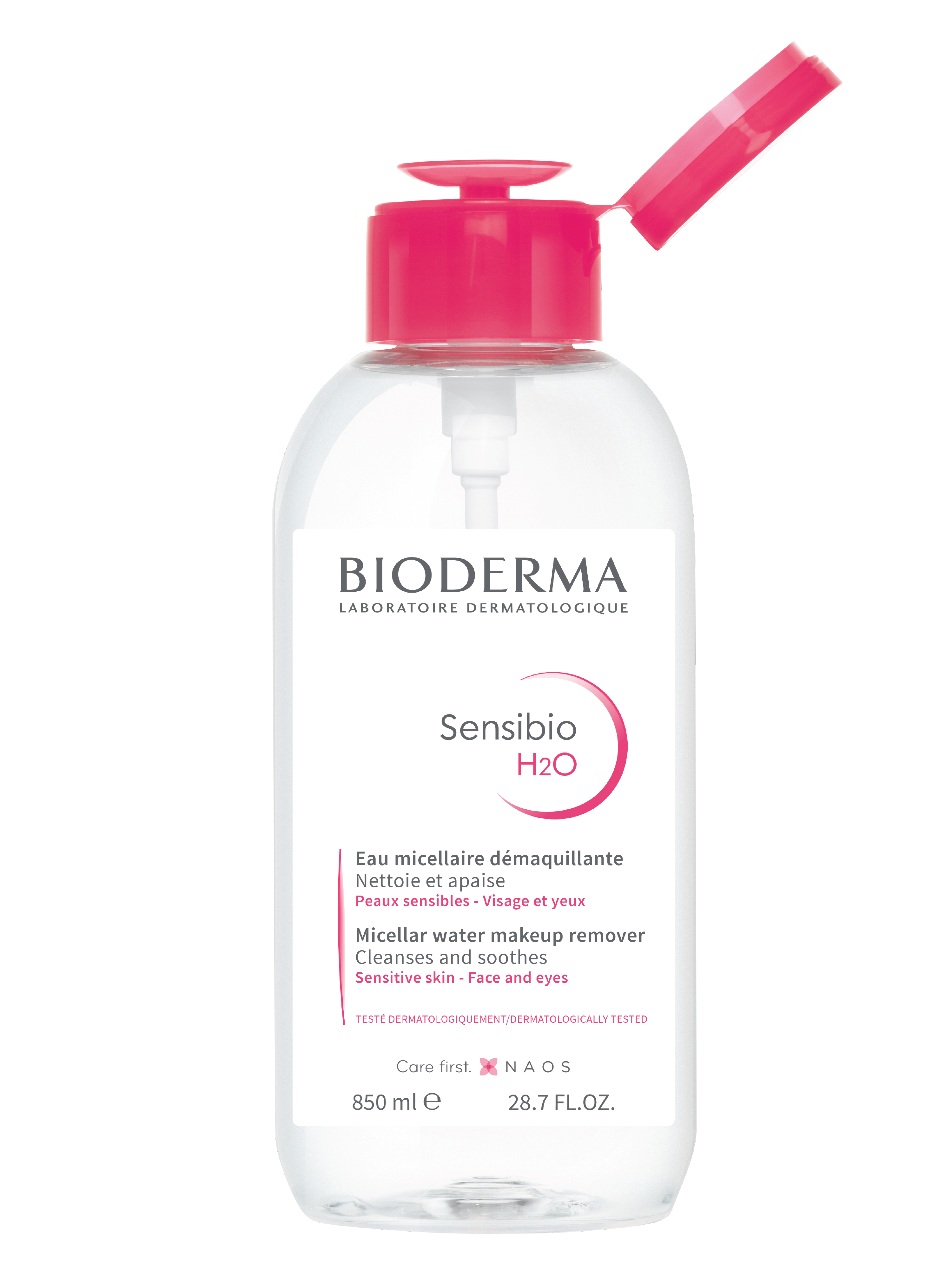 Bioderma Sensibio H2O Micellarvann m/pumpe, 850 ml