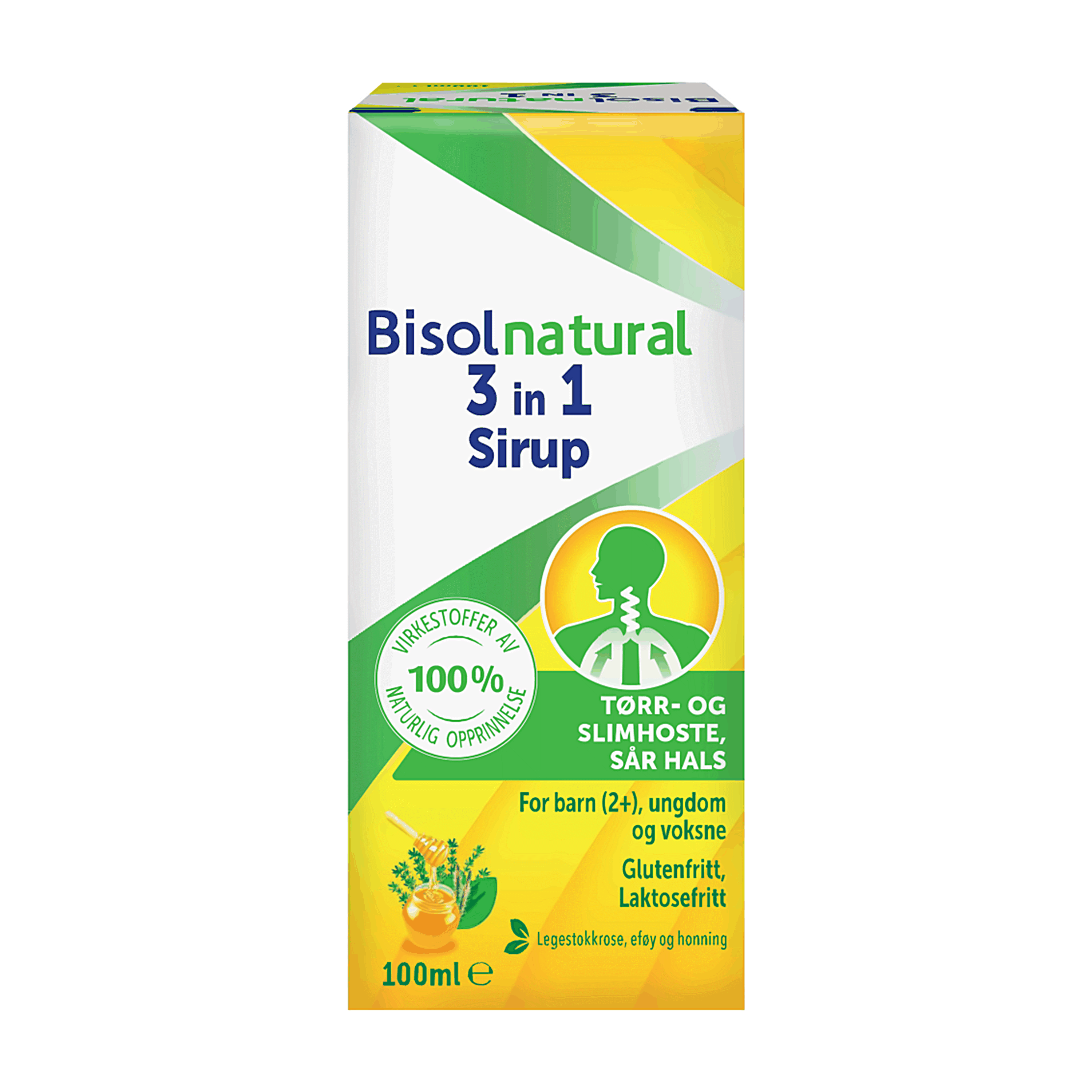 Bisolnatural 3 in 1 sirup, 100 ml