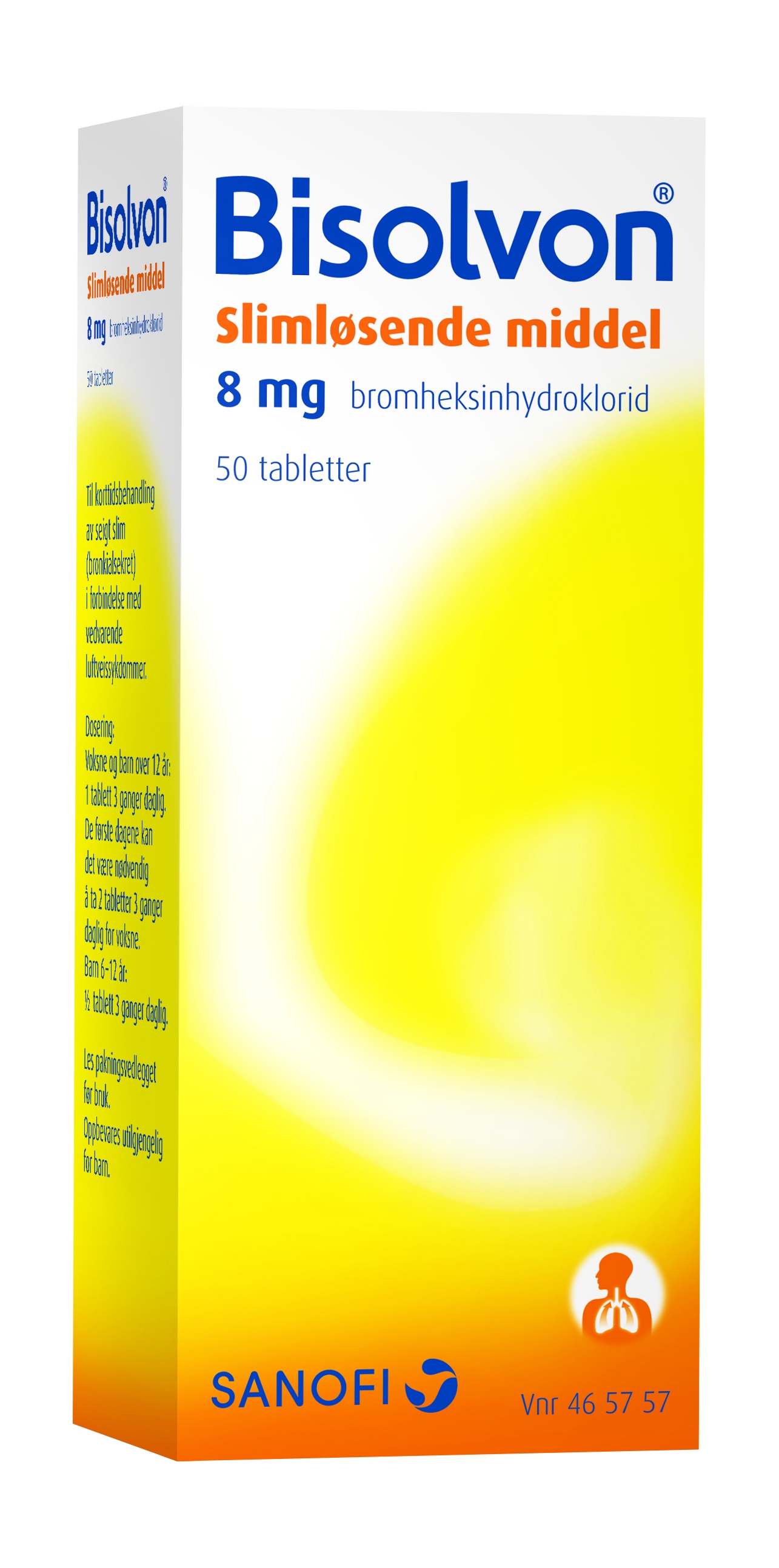 Bisolvon Tabletter 8mg, 50 stk.