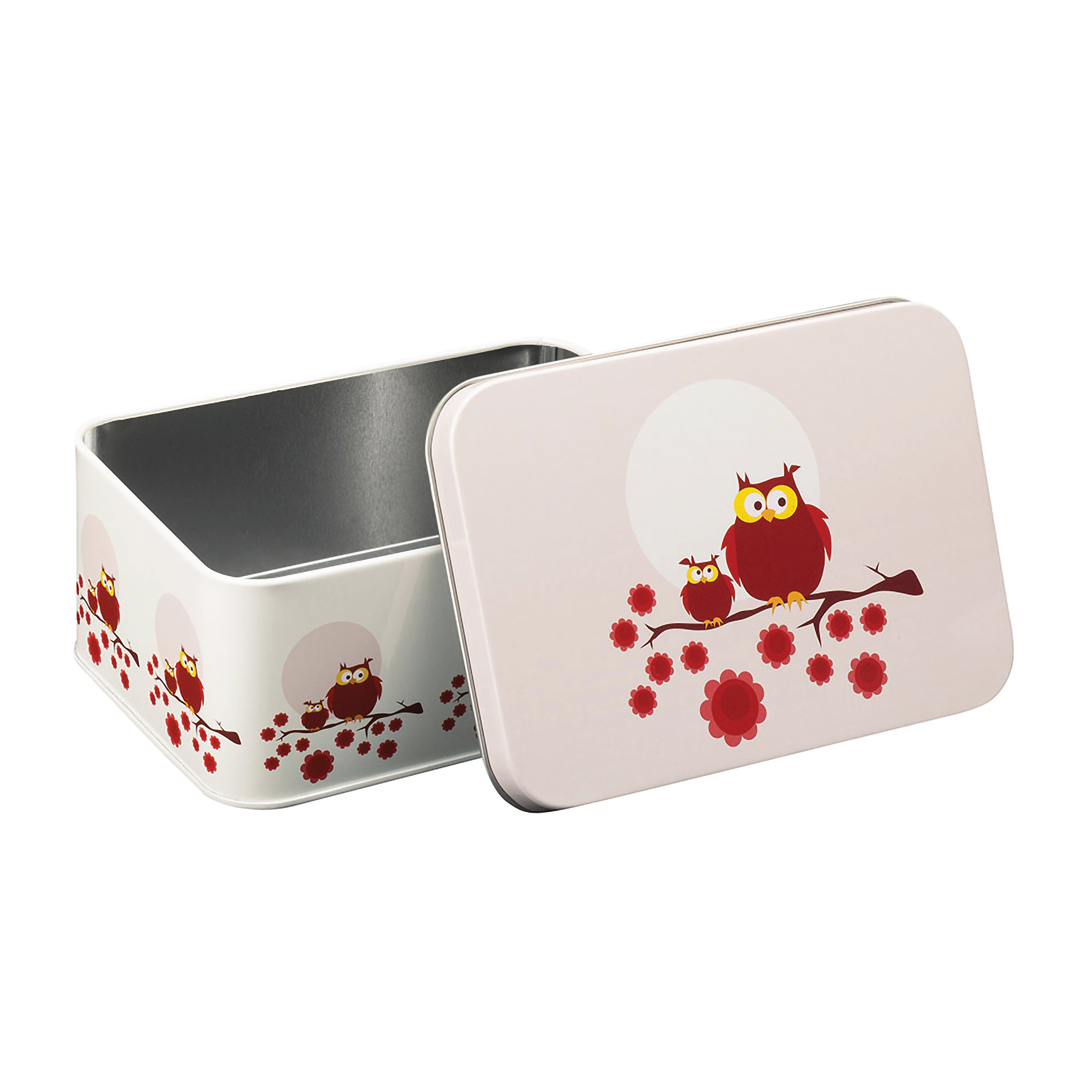 Blafre Matboks i metall, Rosa/hvit, 1 stk.