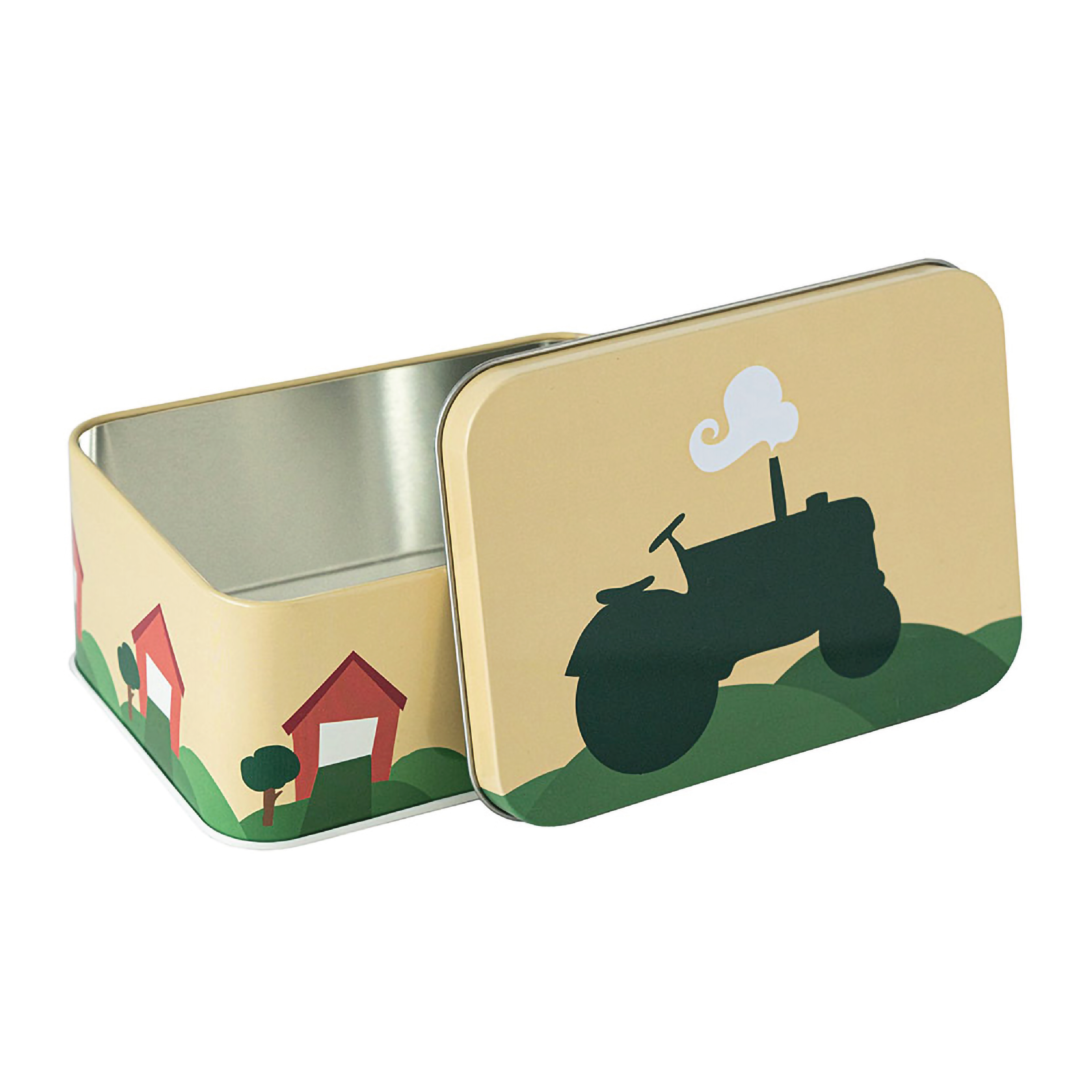 Blafre Matboks i metall, Lysegul, 1 stk.