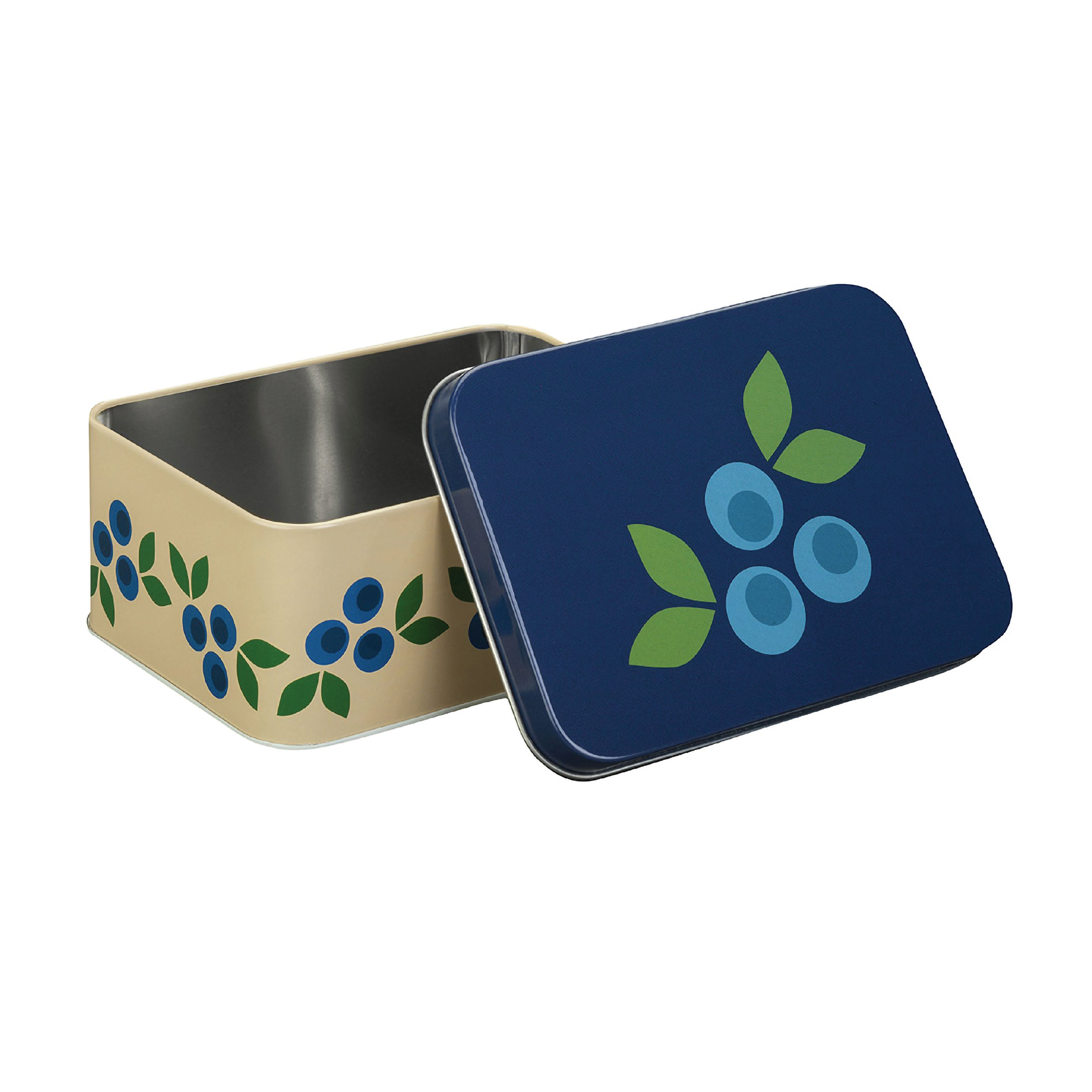 Blafre Matboks i metall, Lysegul/mørkeblå, 1 stk.