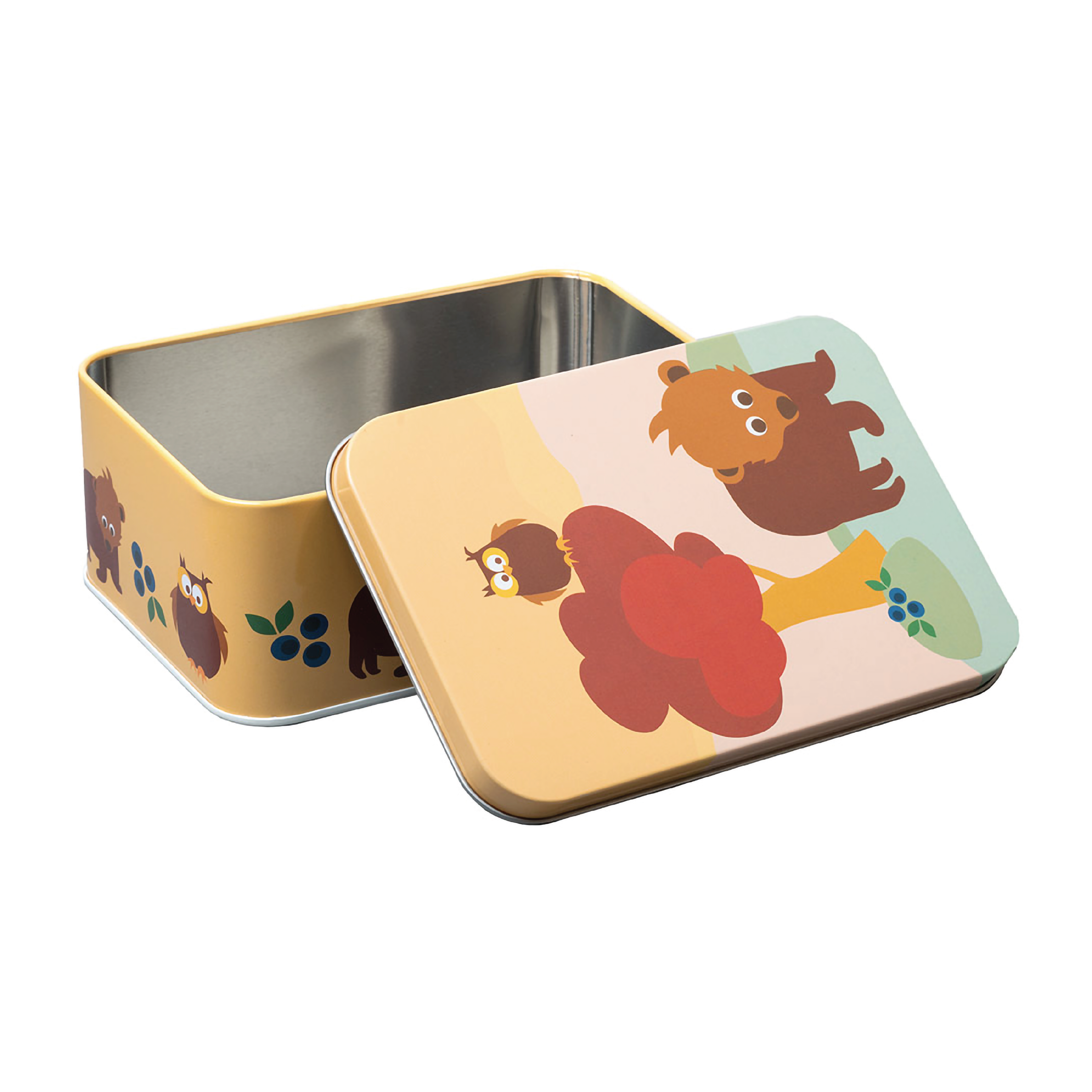 Blafre Matboks i metall, Gul, 1 stk.