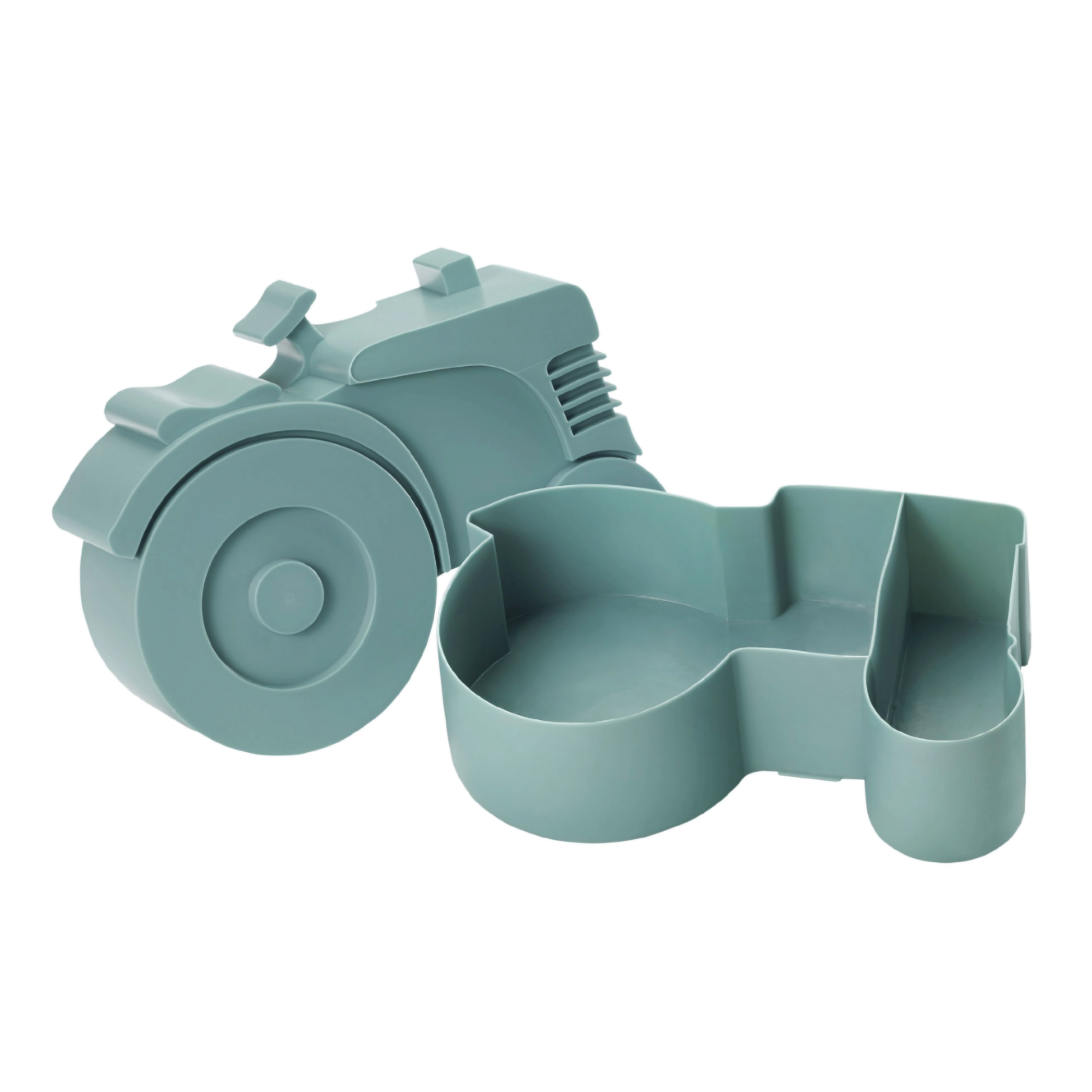 Blafre Matboks m/to rom Traktor, Blågrønn, 1 stk.