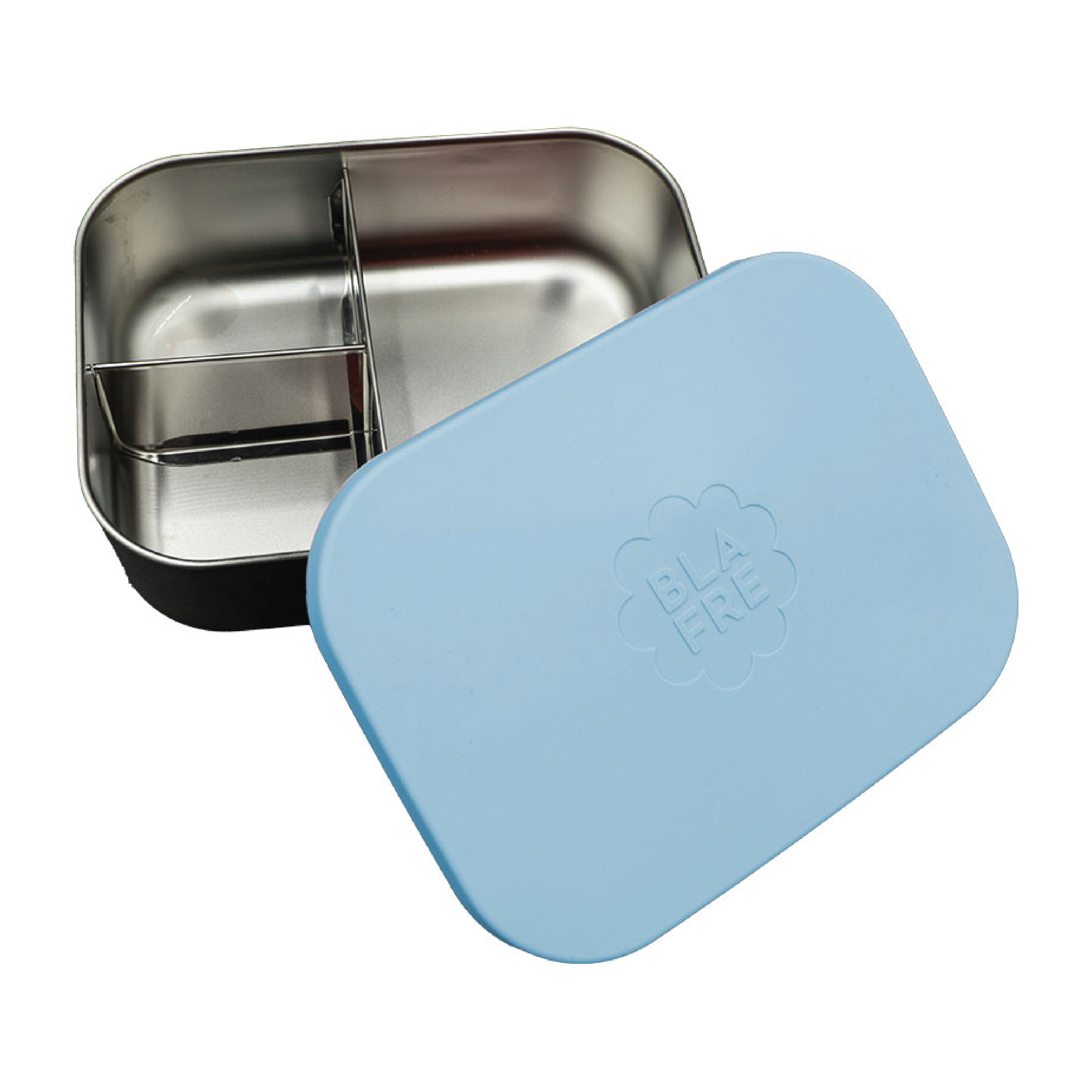 Blafre Stålmatboks tre rom, Blågrønn, 1 stk.