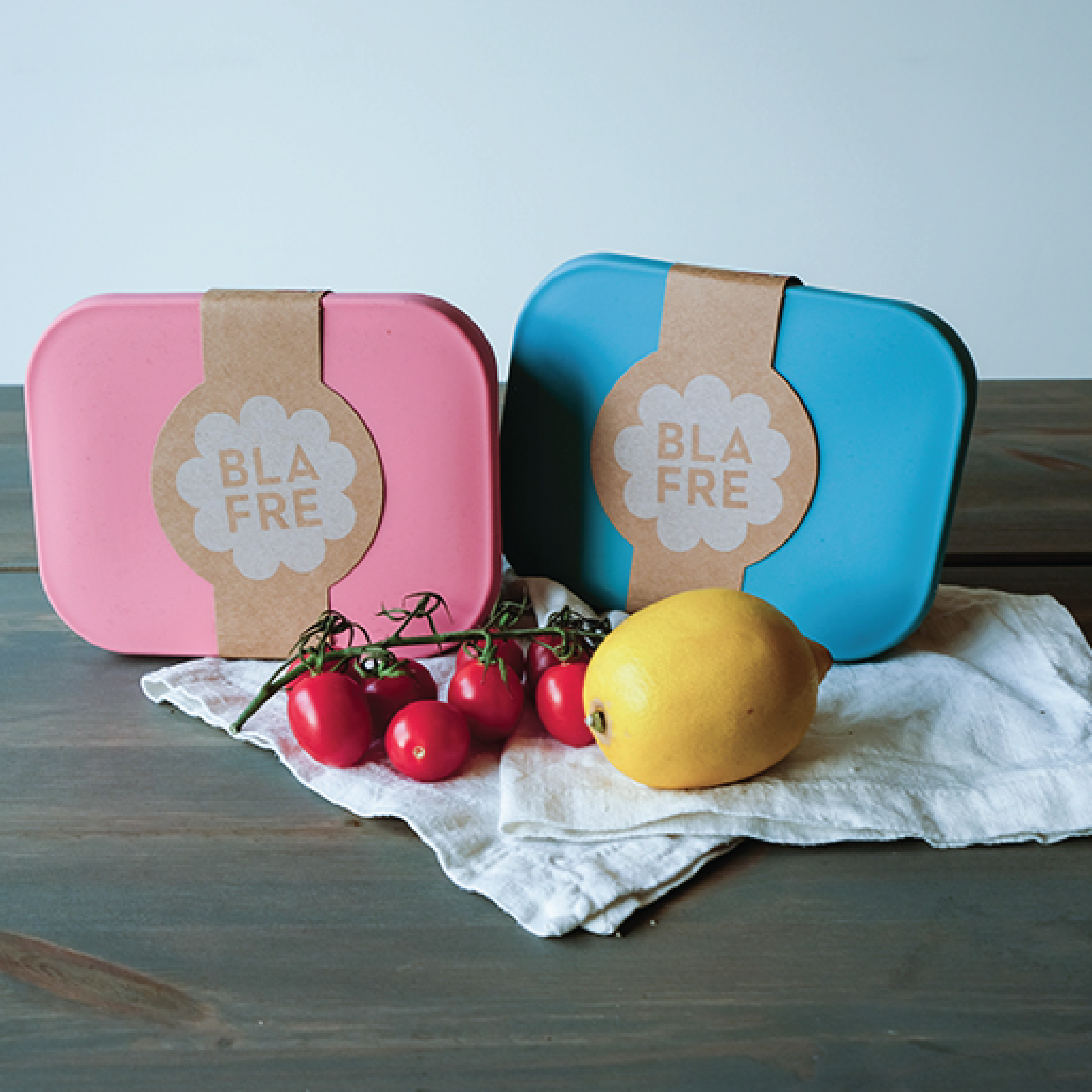 Blafre Stålmatboks tre rom, Blågrønn, 1 stk.