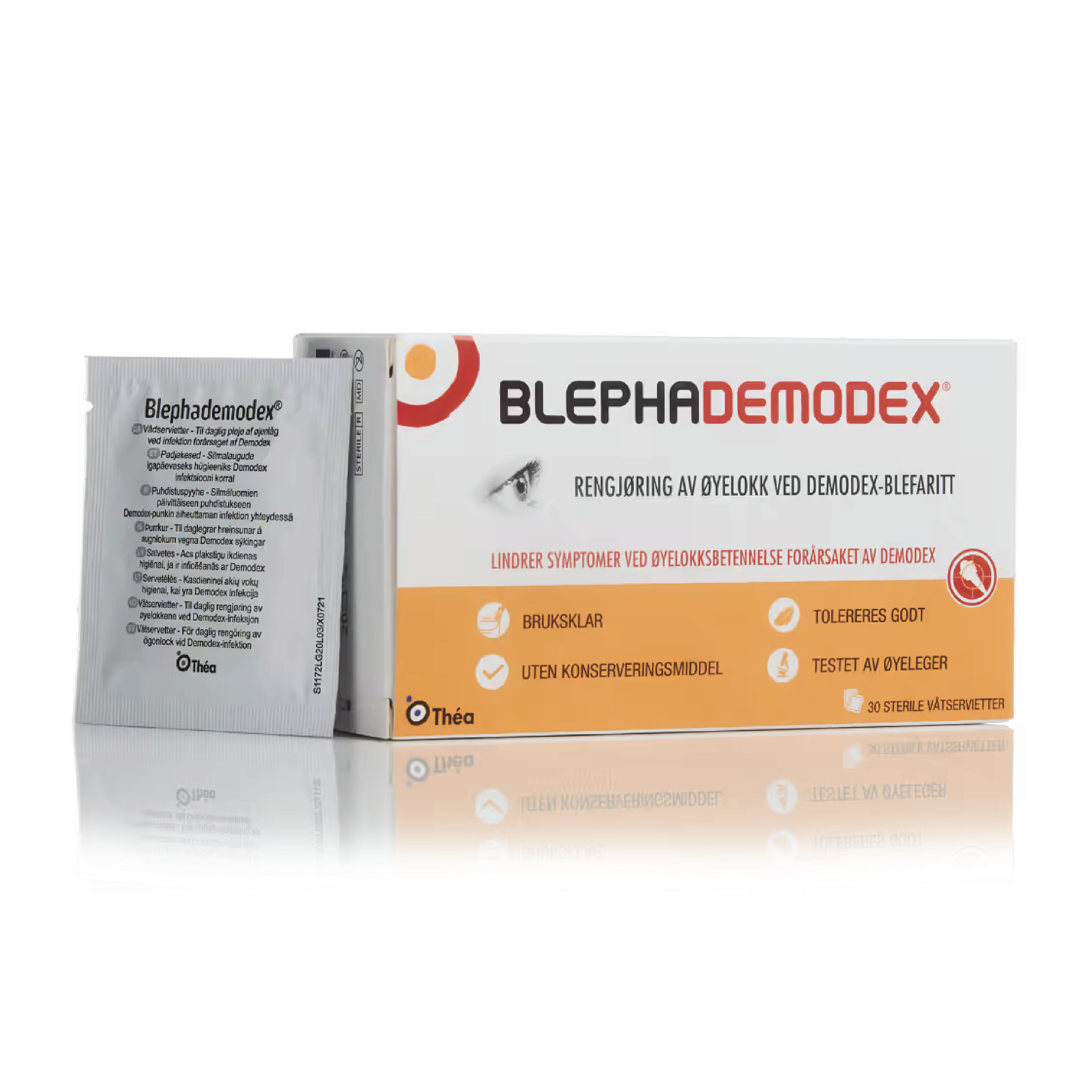 Blephademodex Sterile våtservietter, 30 stk.