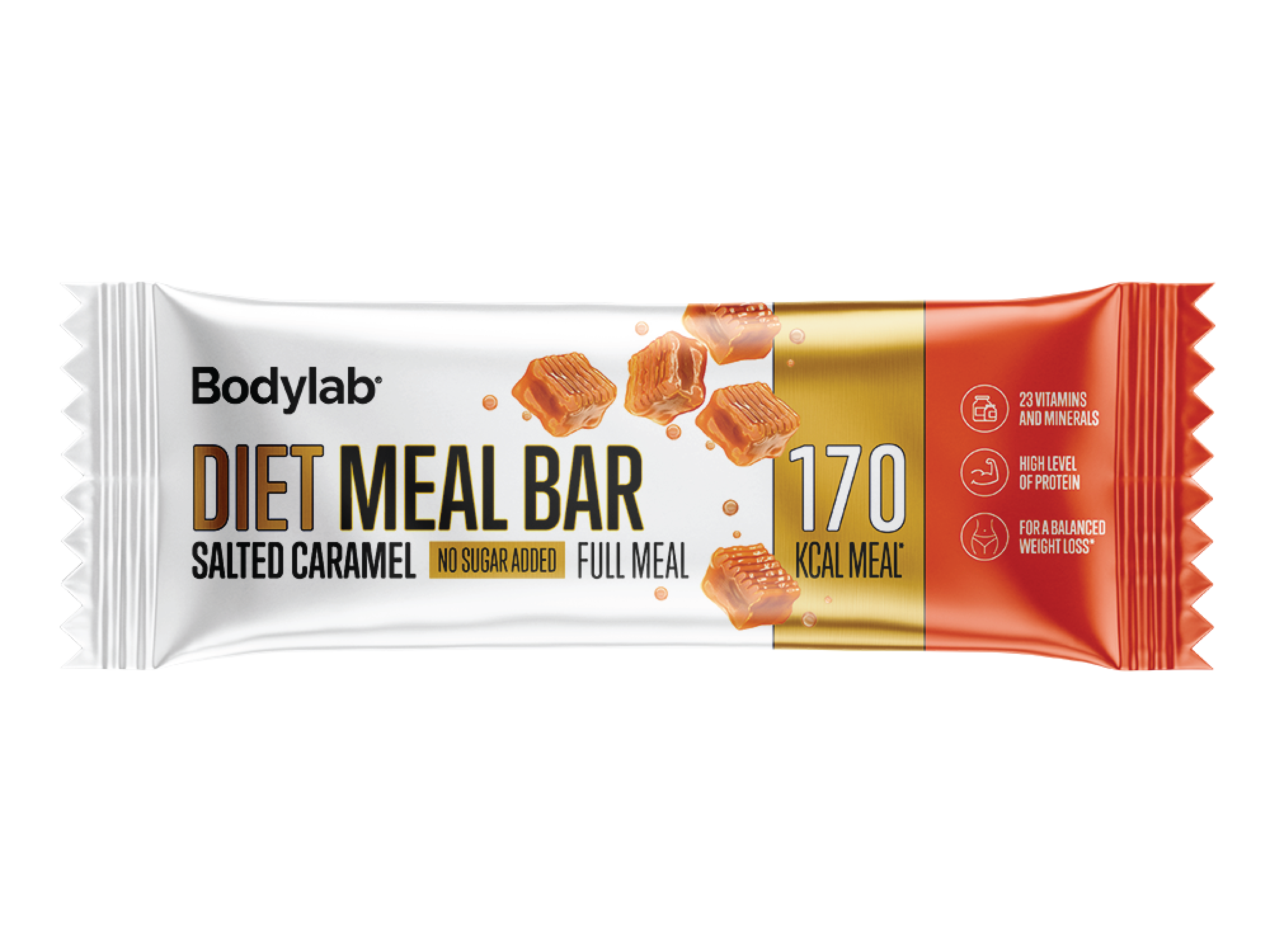 Bodylab Diet Meal Bar Salted Caramel, 55 gram